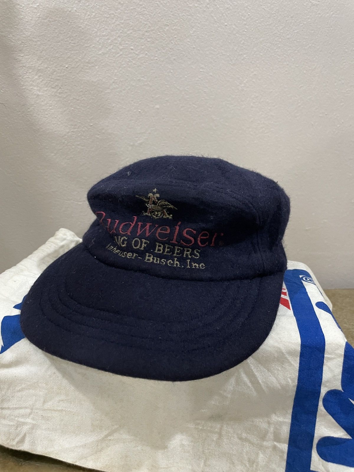 Budweiser Vintage Budweiser Hat adjustable embroidery big logo Size ONE SIZE - 1 Thumbnail