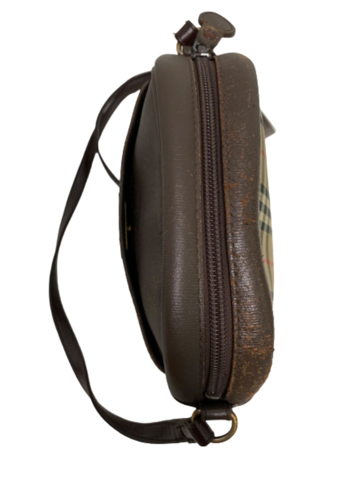 Burberry RARE ‼️ Burberry's Checked Monogram Crossbody Mini Sling Bag Size ONE SIZE - 8 Thumbnail