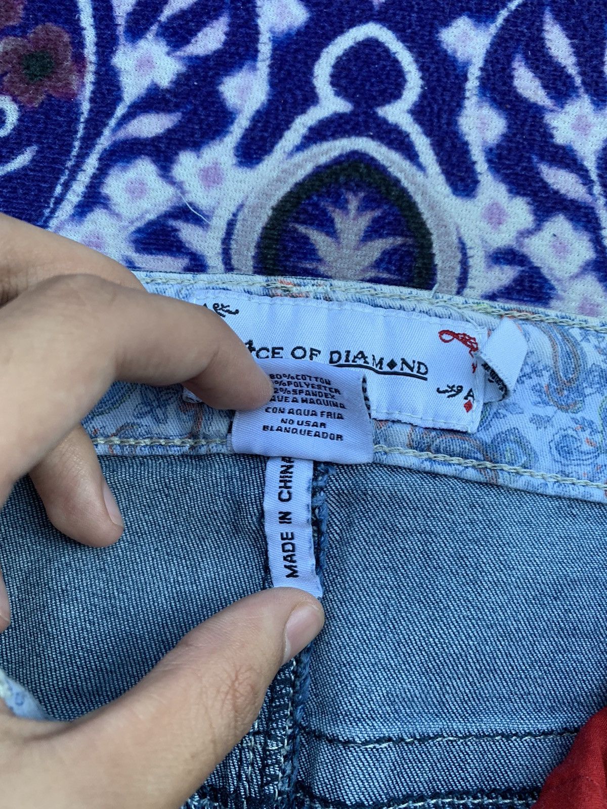 Japanese Brand Age Of Diamond Distressed Denim Size US 33 - 4 Thumbnail