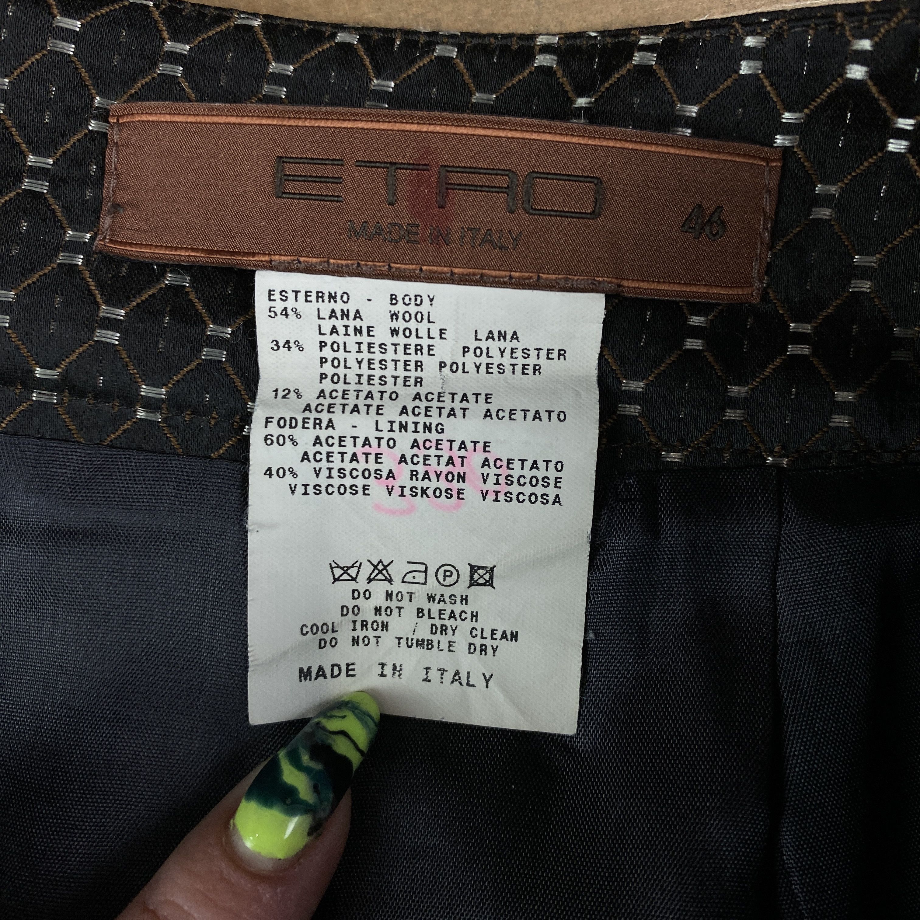 Etro Womens Skirt Etro Size 46 Wool Size 32" / US 10 / IT 46 - 4 Thumbnail