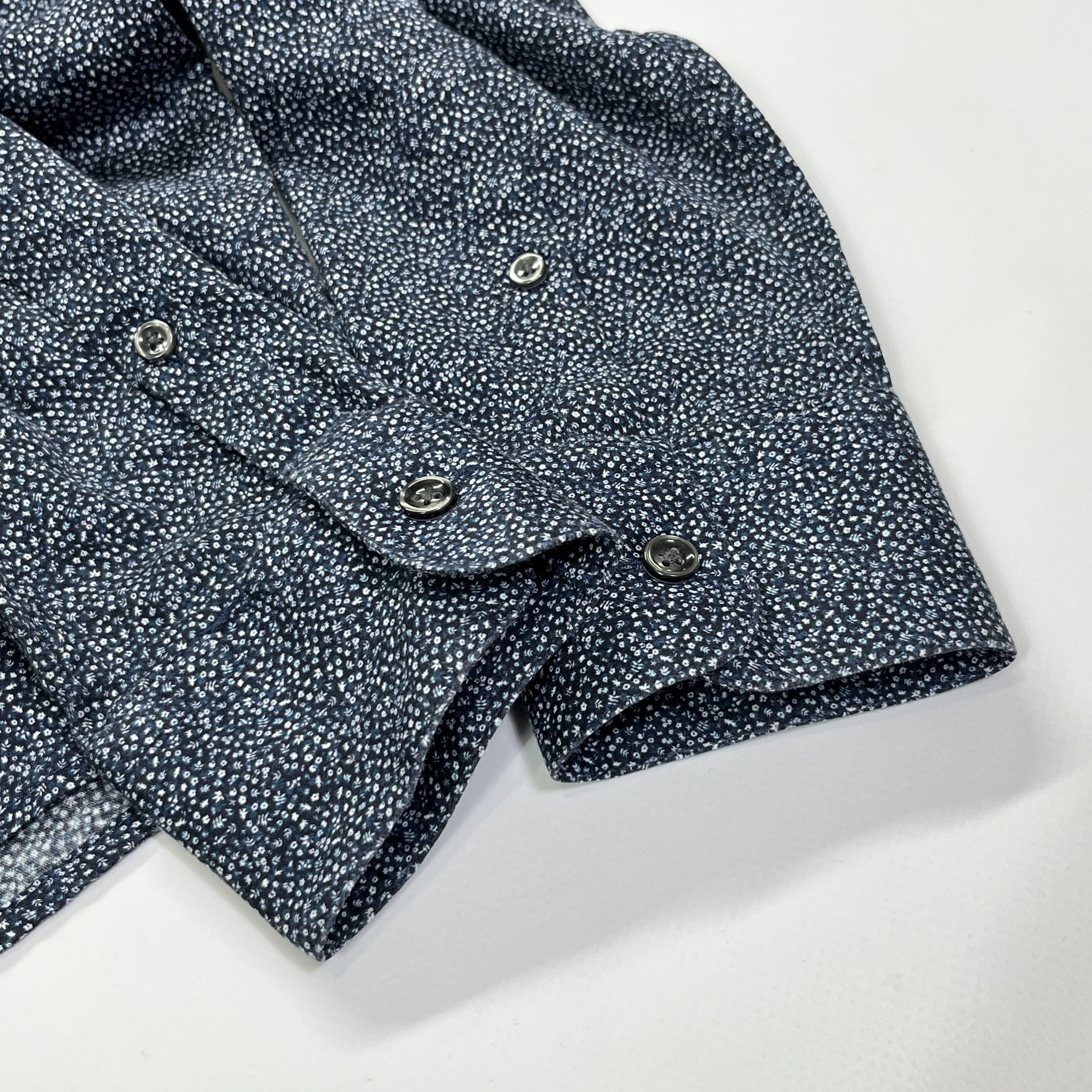 Designer × Reiss Reiss Pacific Micro Print Regular Fit Shirt Size US S / EU 44-46 / 1 - 10 Thumbnail