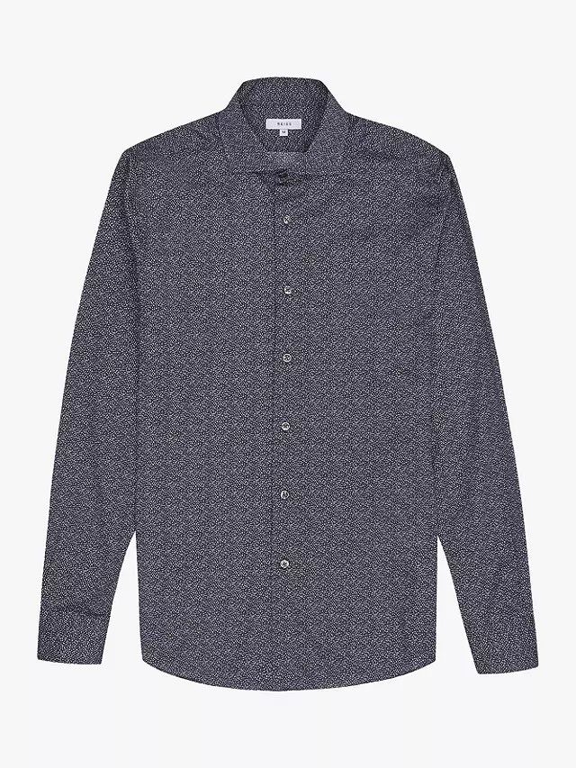 Designer × Reiss Reiss Pacific Micro Print Regular Fit Shirt Size US S / EU 44-46 / 1 - 5 Thumbnail