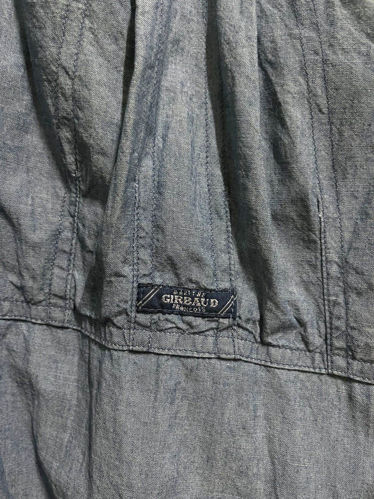 Marithe + Francois Girbaud × Vintage MFG Cargo Pocket Chambray Shirt Long Sleeve Size US M / EU 48-50 / 2 - 7 Thumbnail