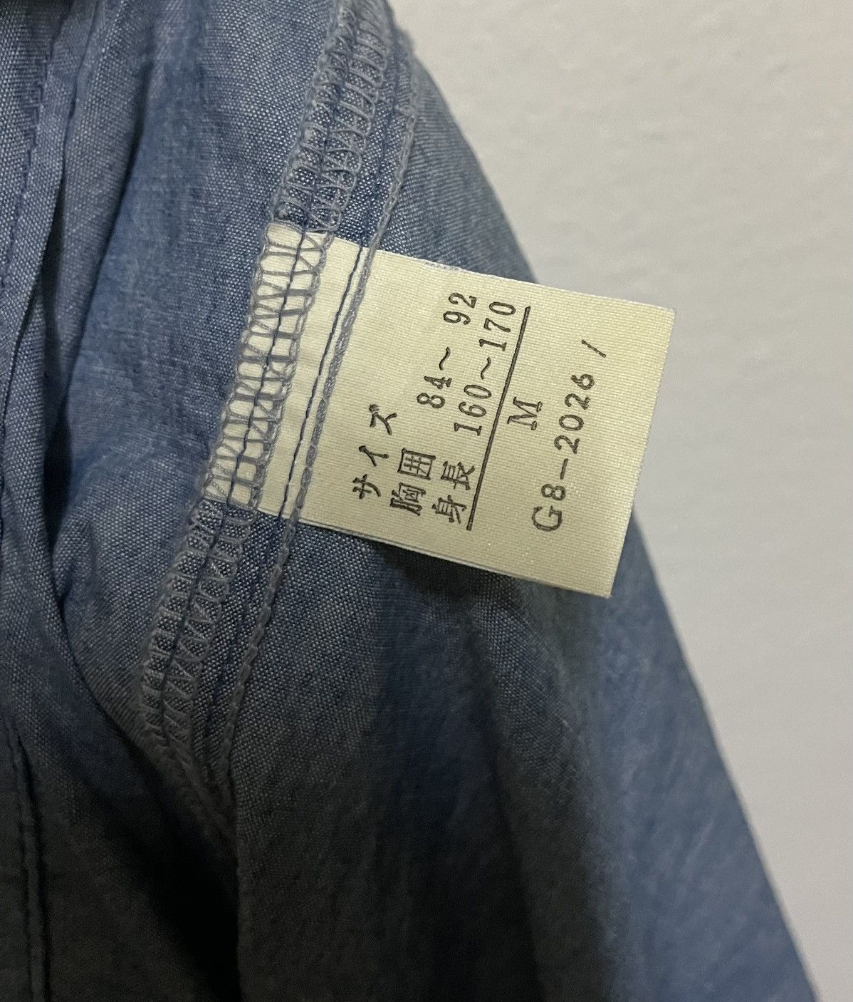 Marithe + Francois Girbaud × Vintage MFG Cargo Pocket Chambray Shirt Long Sleeve Size US M / EU 48-50 / 2 - 17 Thumbnail