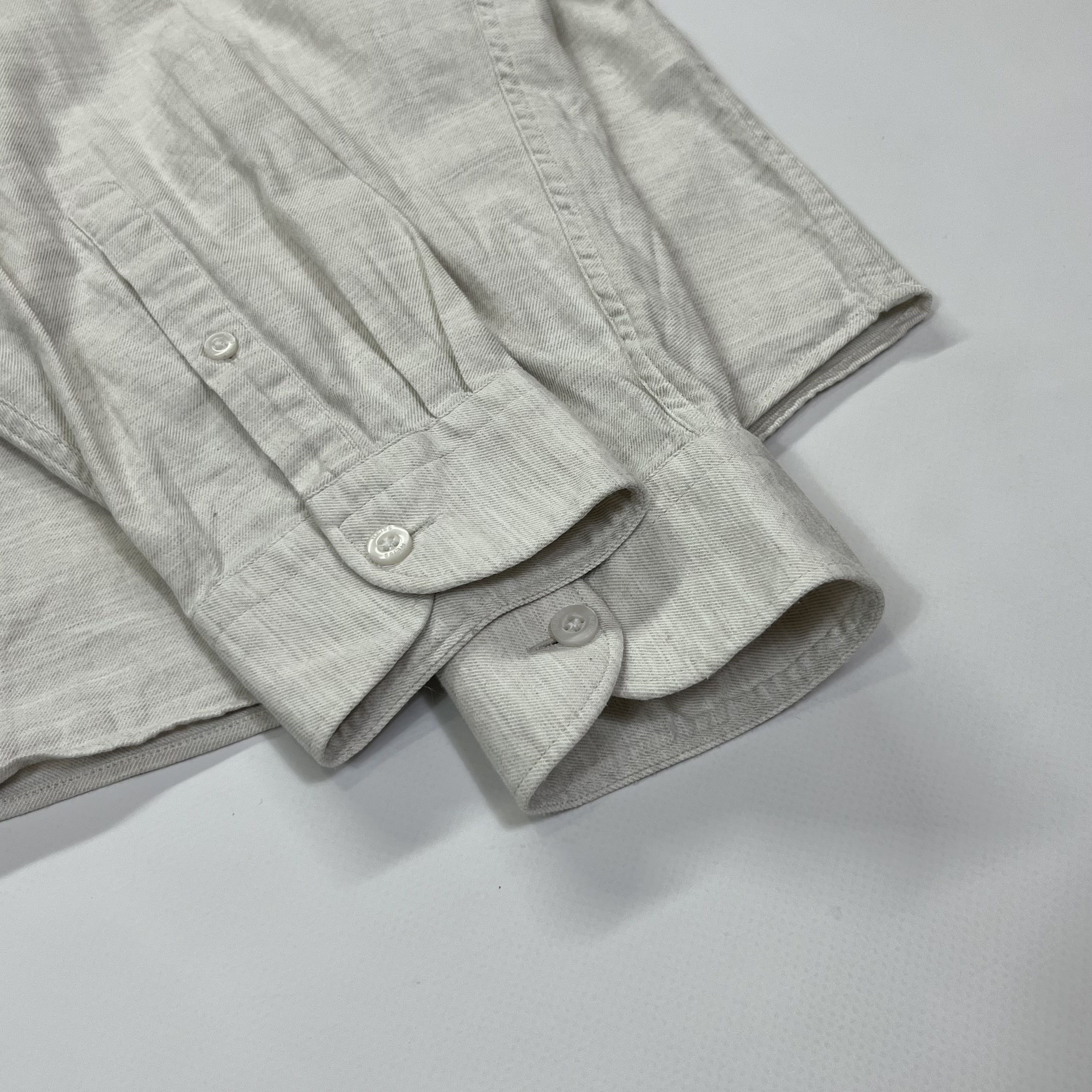 Designer × Reiss Reiss Wall Brushed Regular Fit Cotton Shirt Size US XL / EU 56 / 4 - 6 Thumbnail