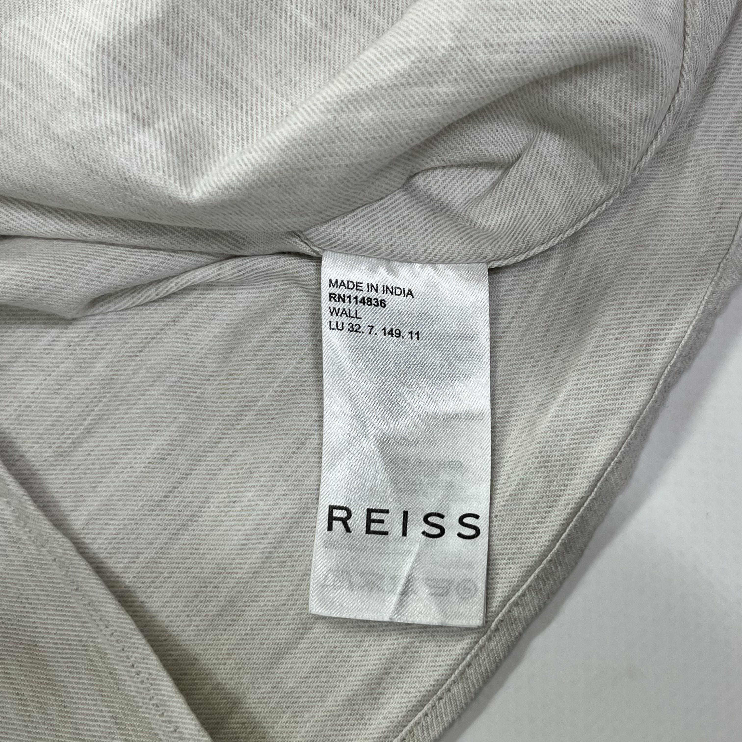 Designer × Reiss Reiss Wall Brushed Regular Fit Cotton Shirt Size US XL / EU 56 / 4 - 7 Thumbnail