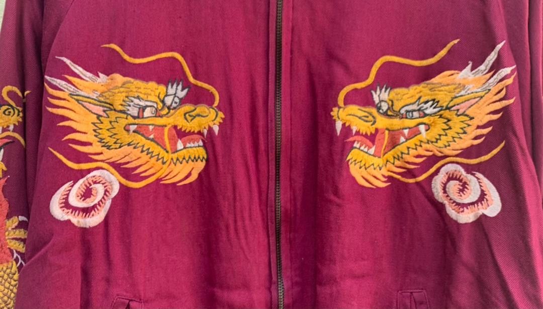 Japanese Brand × Vintage Vintage Sukajan Souvenir Jacket Satin Size US XL / EU 56 / 4 - 4 Thumbnail