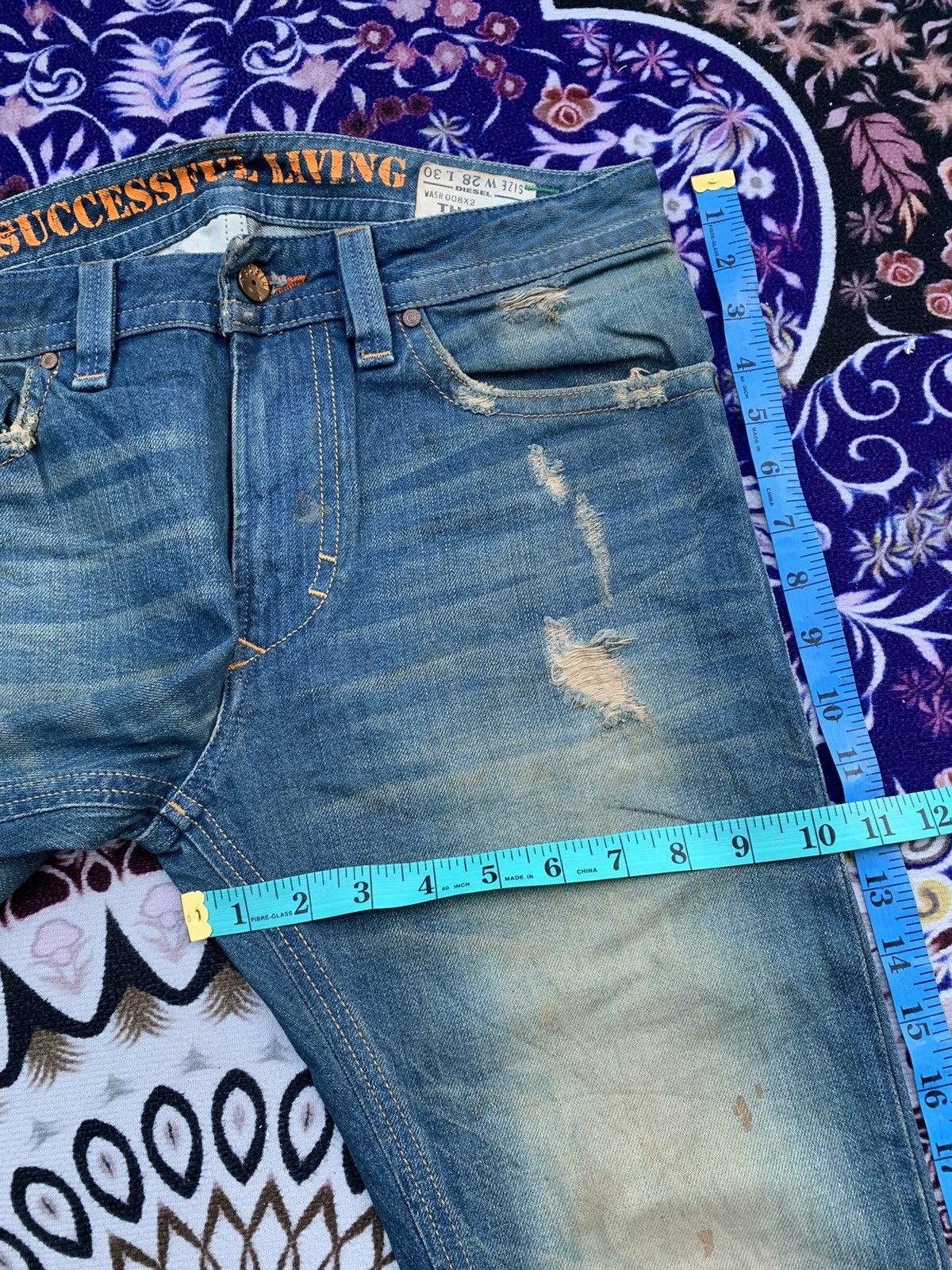 Diesel Vintage Diesel Faded & Distressed Denim Size US 32 / EU 48 - 16 Thumbnail