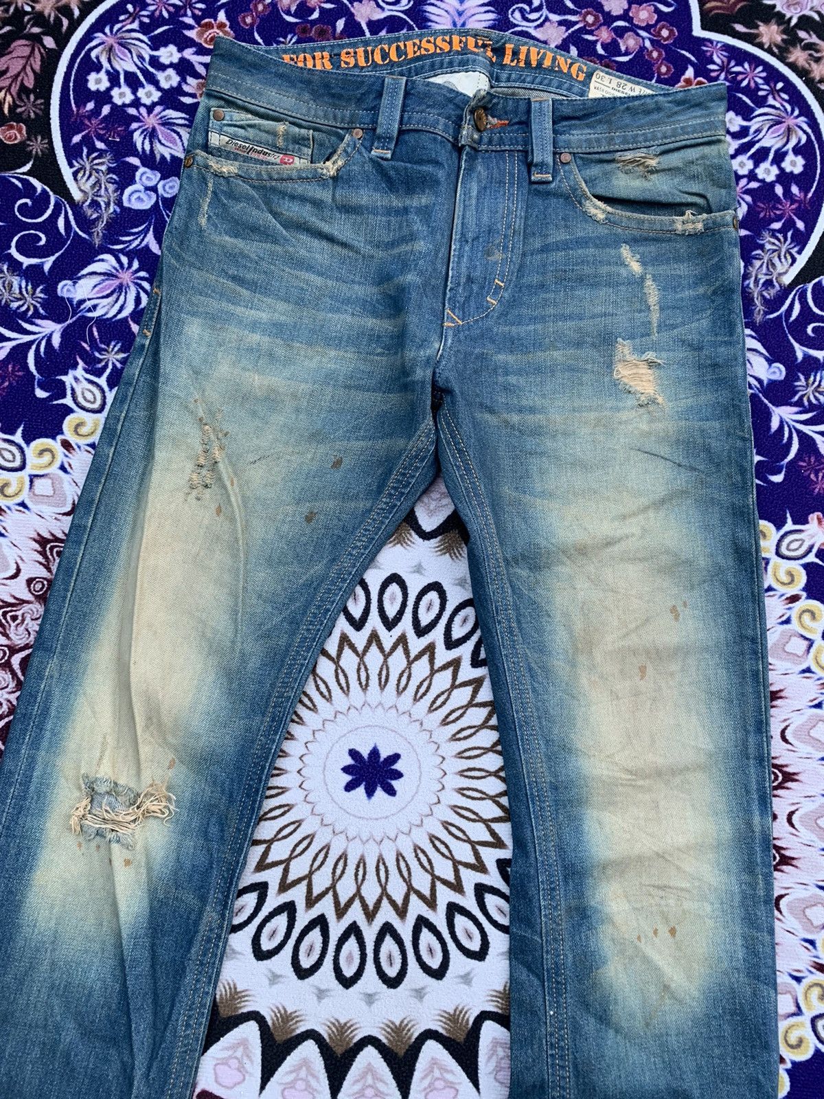 Diesel Vintage Diesel Faded & Distressed Denim Size US 32 / EU 48 - 4 Thumbnail