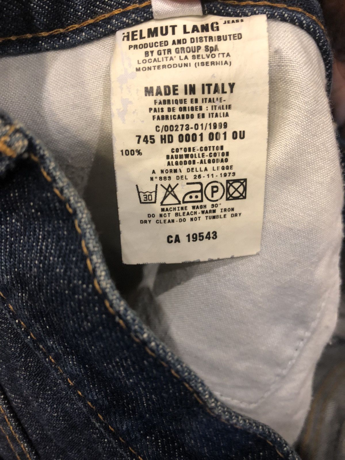 Helmut Lang × If Six Was Nine HELMUT LANG jeans Size US 29 - 10 Thumbnail