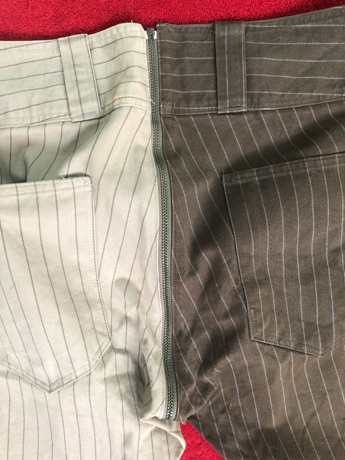 Designer × Japanese Brand SuperRare two tones allover zipper stripes pants design Size US 32 / EU 48 - 11 Thumbnail