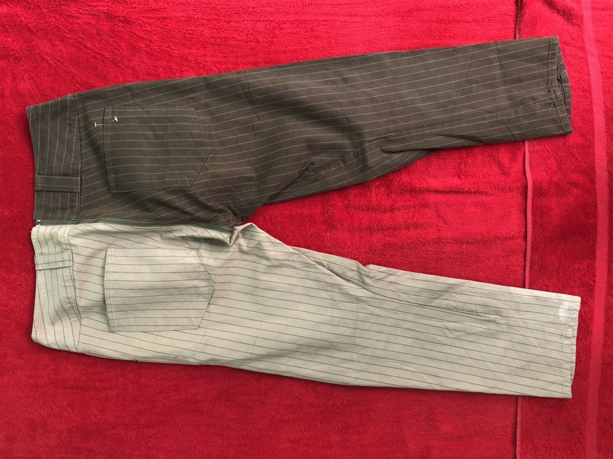 Designer × Japanese Brand SuperRare two tones allover zipper stripes pants design Size US 32 / EU 48 - 8 Thumbnail