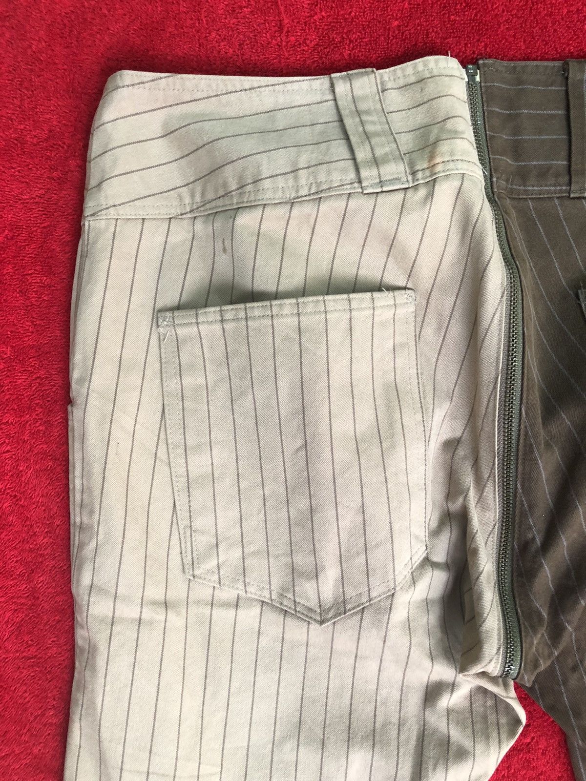 Designer × Japanese Brand SuperRare two tones allover zipper stripes pants design Size US 32 / EU 48 - 9 Thumbnail