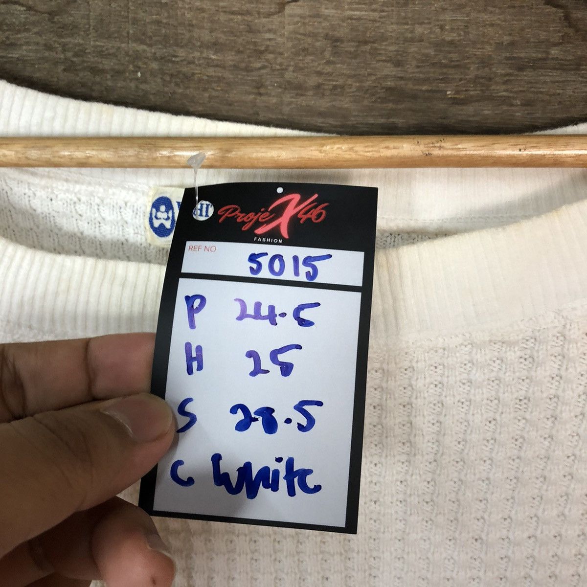 Homespun Knitwear × Japanese Brand White Line made in japan White Knitwear #5015 Size M / US 6-8 / IT 42-44 - 9 Thumbnail