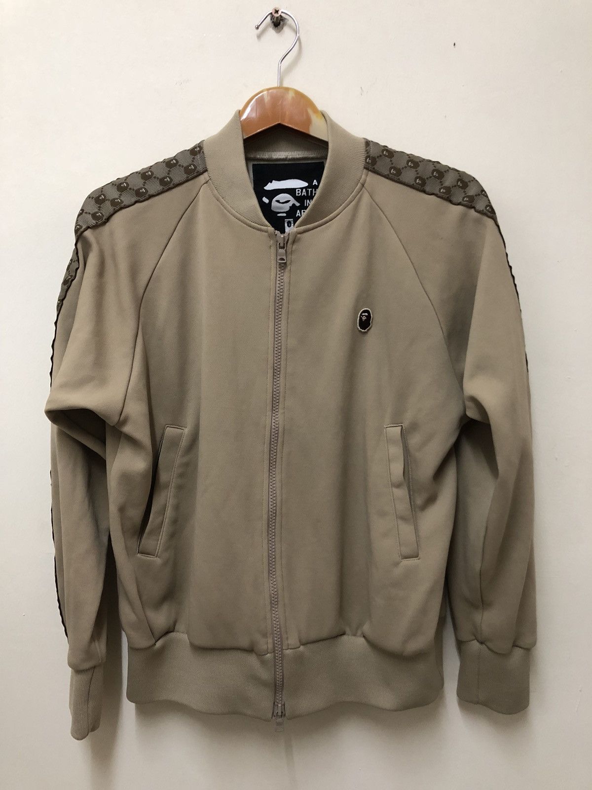 Image of Bape Bathing Ape Jacket Made In Japan in Grey, Men's (Size XS)