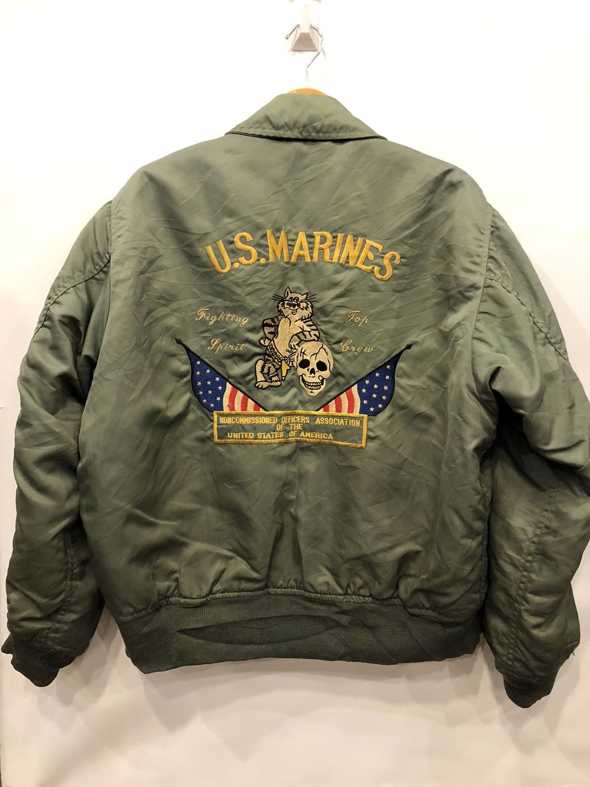 Vintage Vintage USMC bomber Jacket Size US XL / EU 56 / 4 - 1 Thumbnail