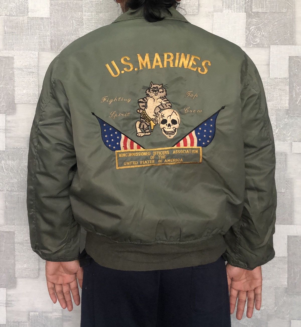 Vintage Vintage USMC bomber Jacket Size US XL / EU 56 / 4 - 11 Thumbnail
