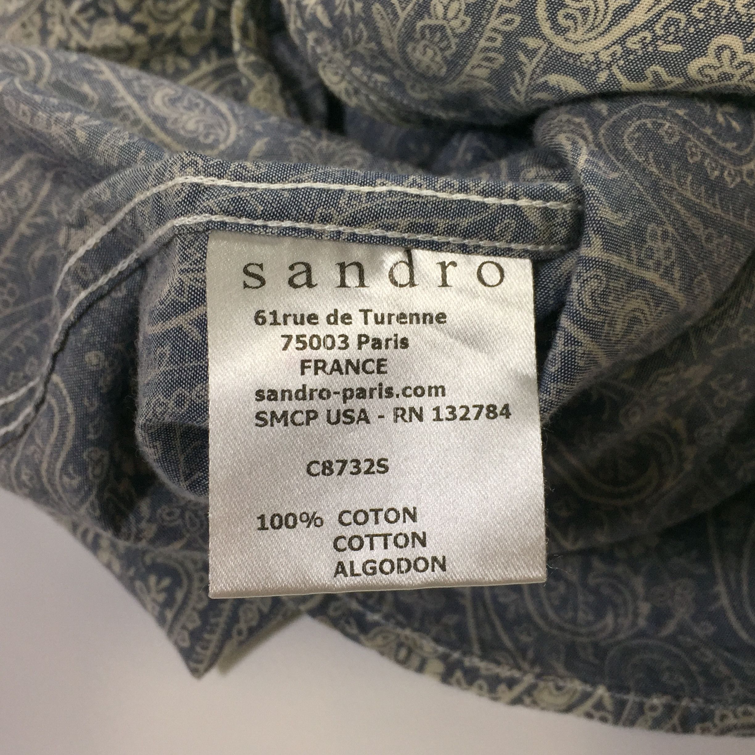 Designer × Sandro Sandro Paris Shirt Size US S / EU 44-46 / 1 - 8 Thumbnail