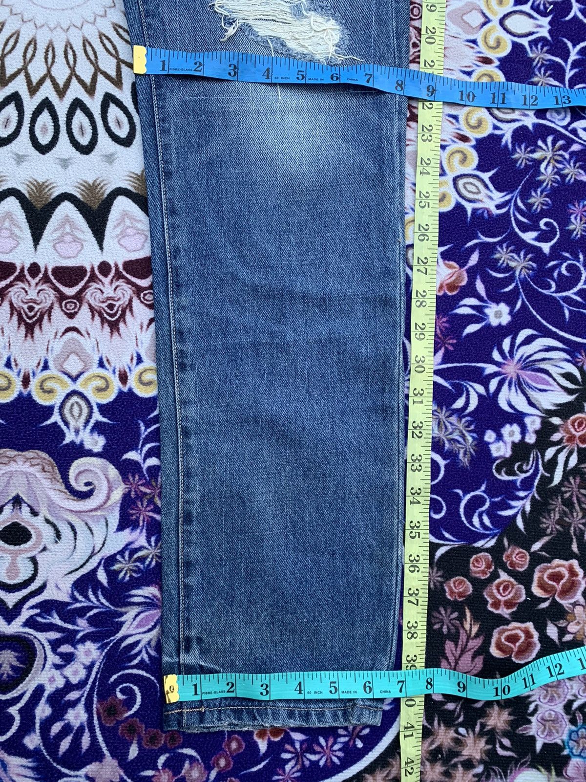Japanese Brand Grageblue Distressed Denim Size US 33 - 15 Thumbnail
