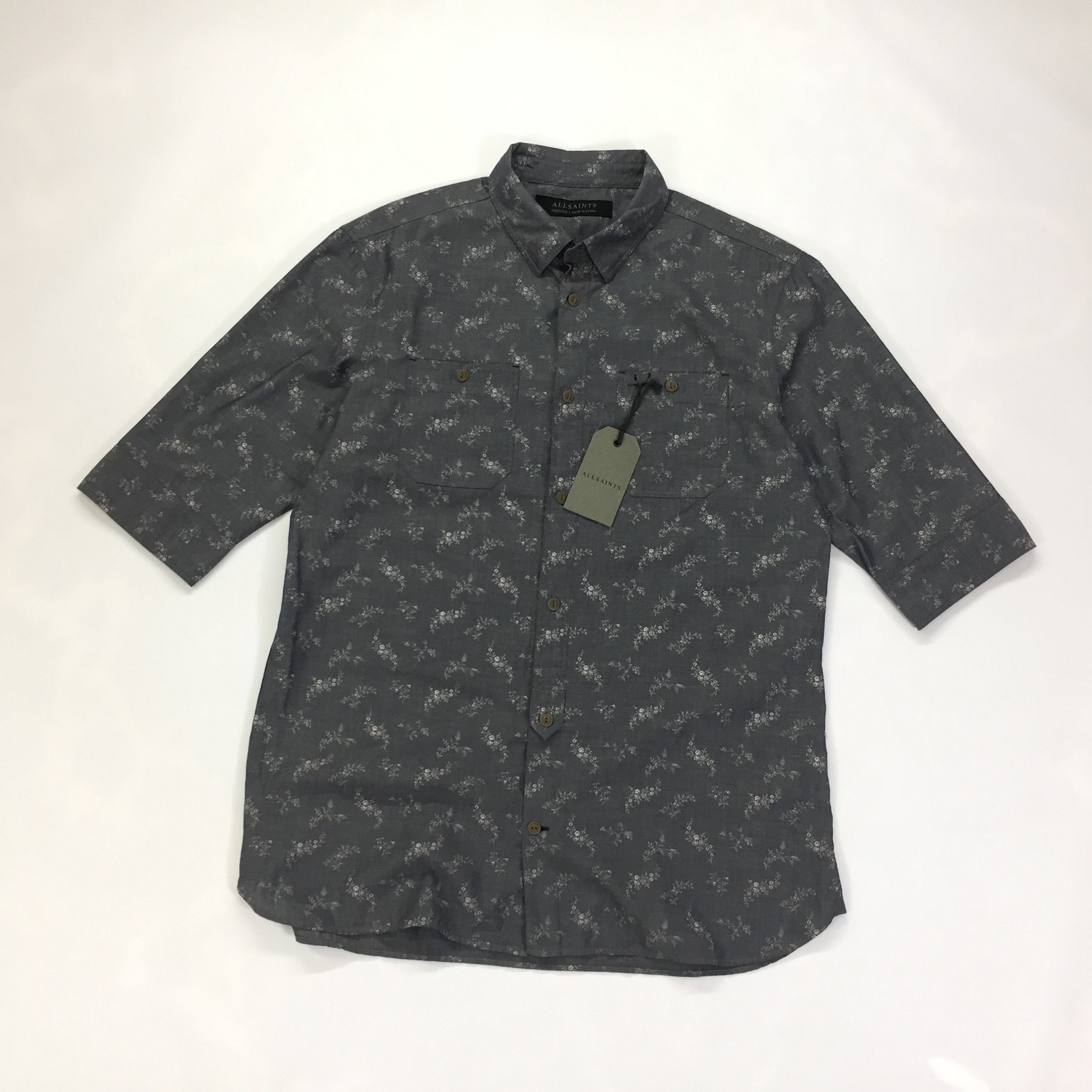 Allsaints × Designer Allsaints Quincey HS Shirt NEW Size US M / EU 48-50 / 2 - 1 Thumbnail