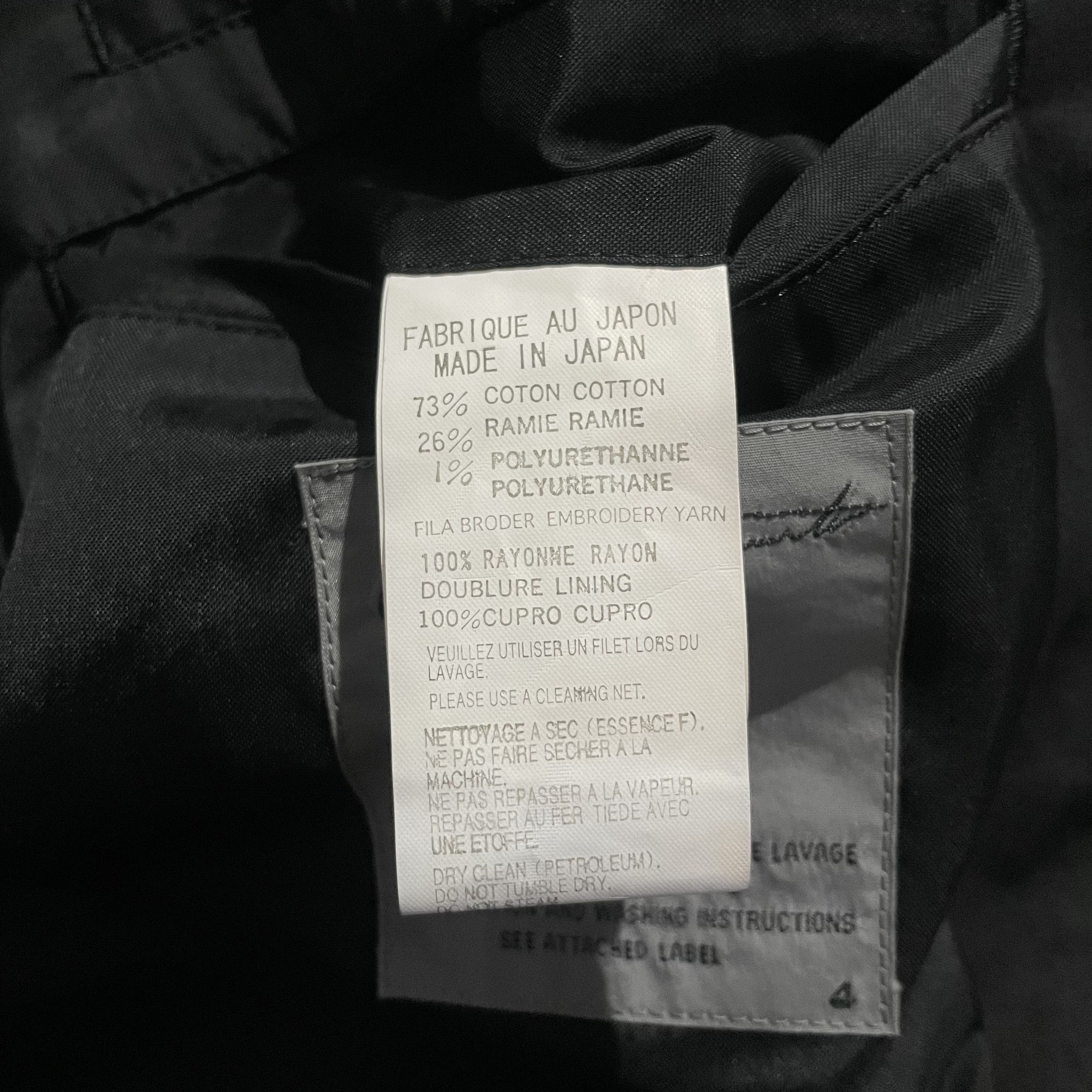 Yohji Yamamoto Yohji Yamamoto SS2009 Thick Silk Embroidered Scissor Jacket Size US XL / EU 56 / 4 - 6 Thumbnail