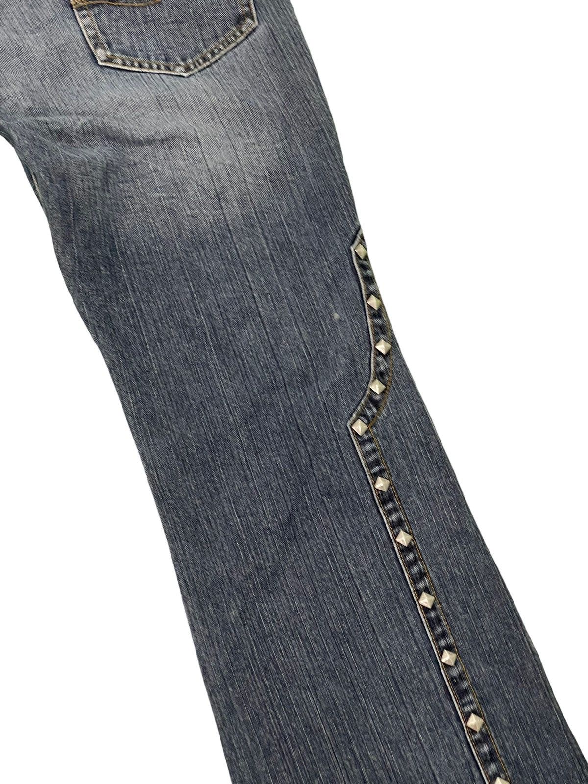Japanese Brand Flare Jeans Custom Culture Spikey Gothic Boot Cut 2🟦3 Size US 32 / EU 48 - 18 Thumbnail