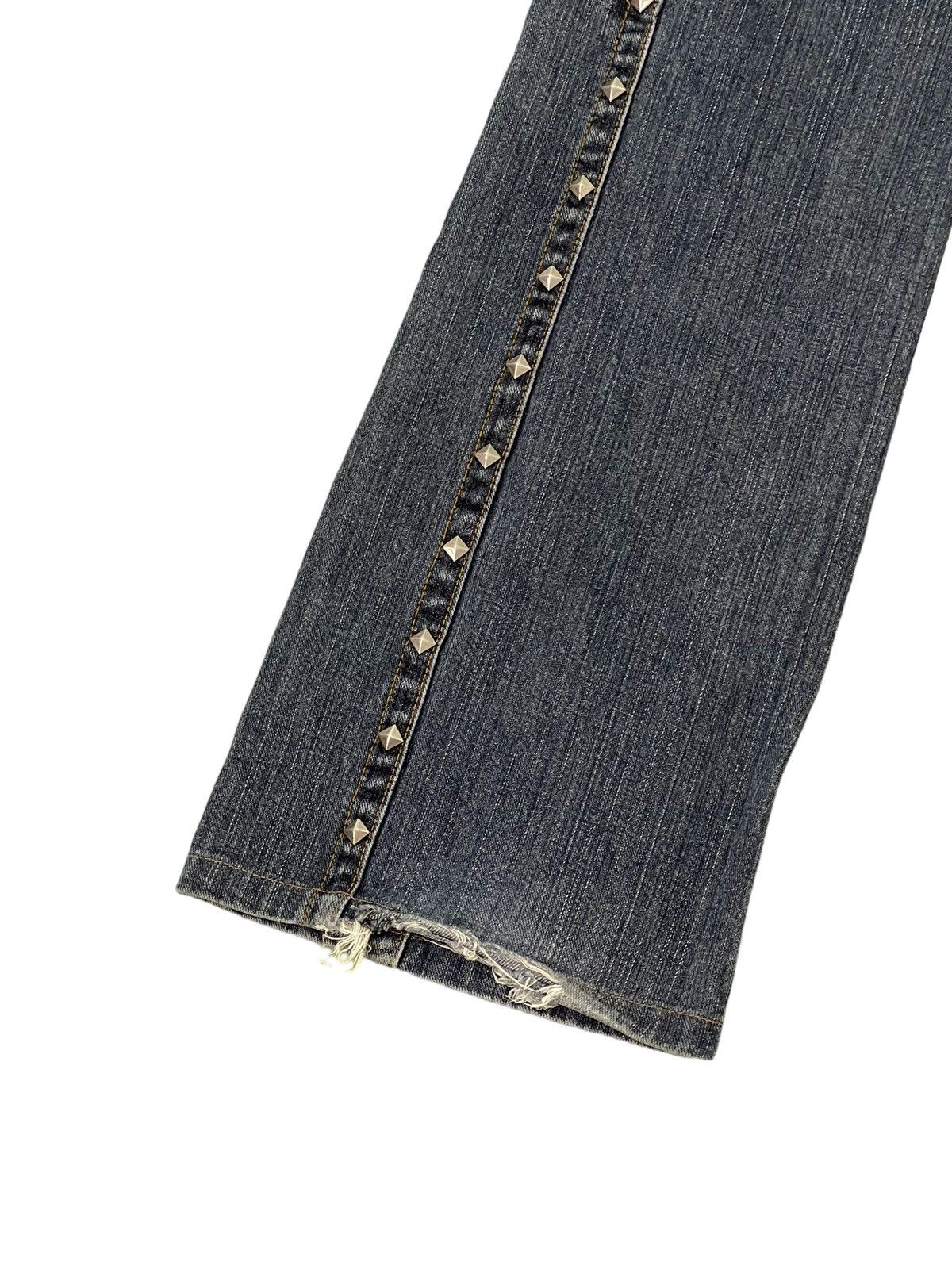 Japanese Brand Flare Jeans Custom Culture Spikey Gothic Boot Cut 2🟦3 Size US 32 / EU 48 - 16 Thumbnail