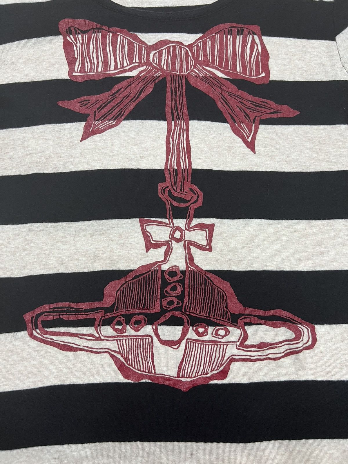 Seditionaries × Vivienne Westwood GRAIL🔥Vivienne Westwood Orb Logo Rockabilly Striped Muslin Size M / US 6-8 / IT 42-44 - 6 Thumbnail