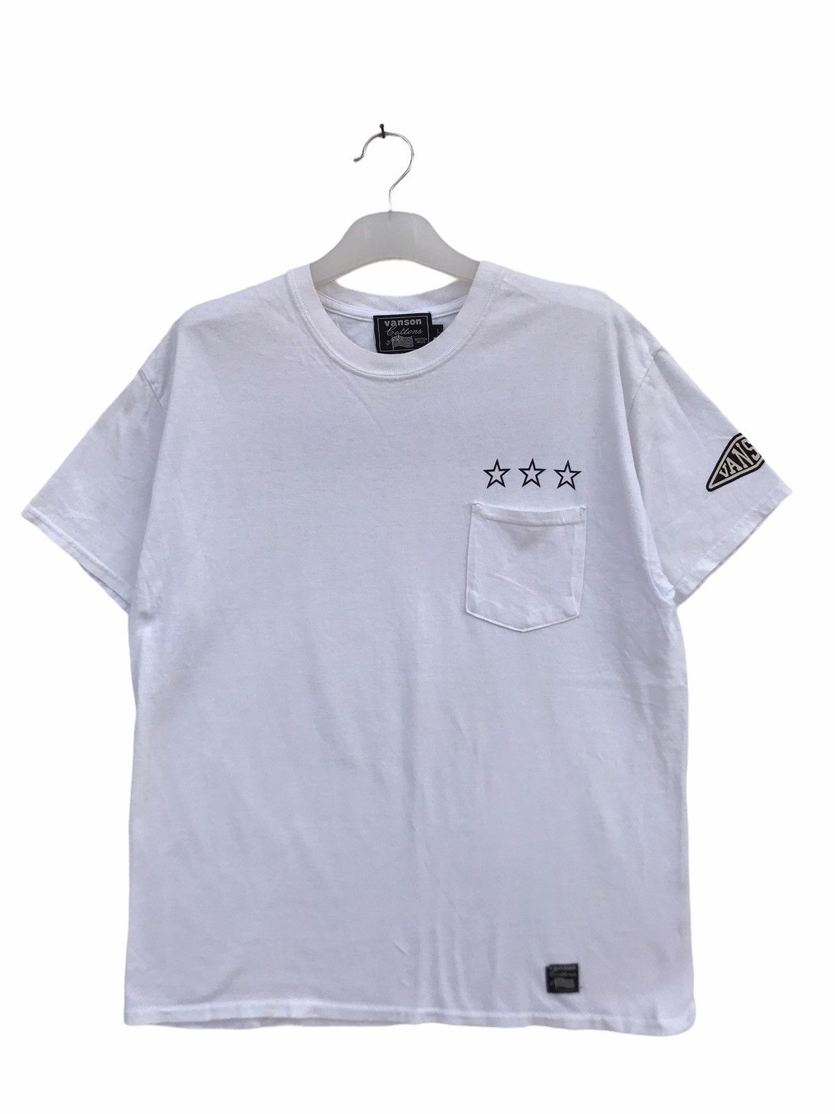 Vanson Leathers Vanson Spellout Pocket Tees Size US L / EU 52-54 / 3 - 2 Thumbnail