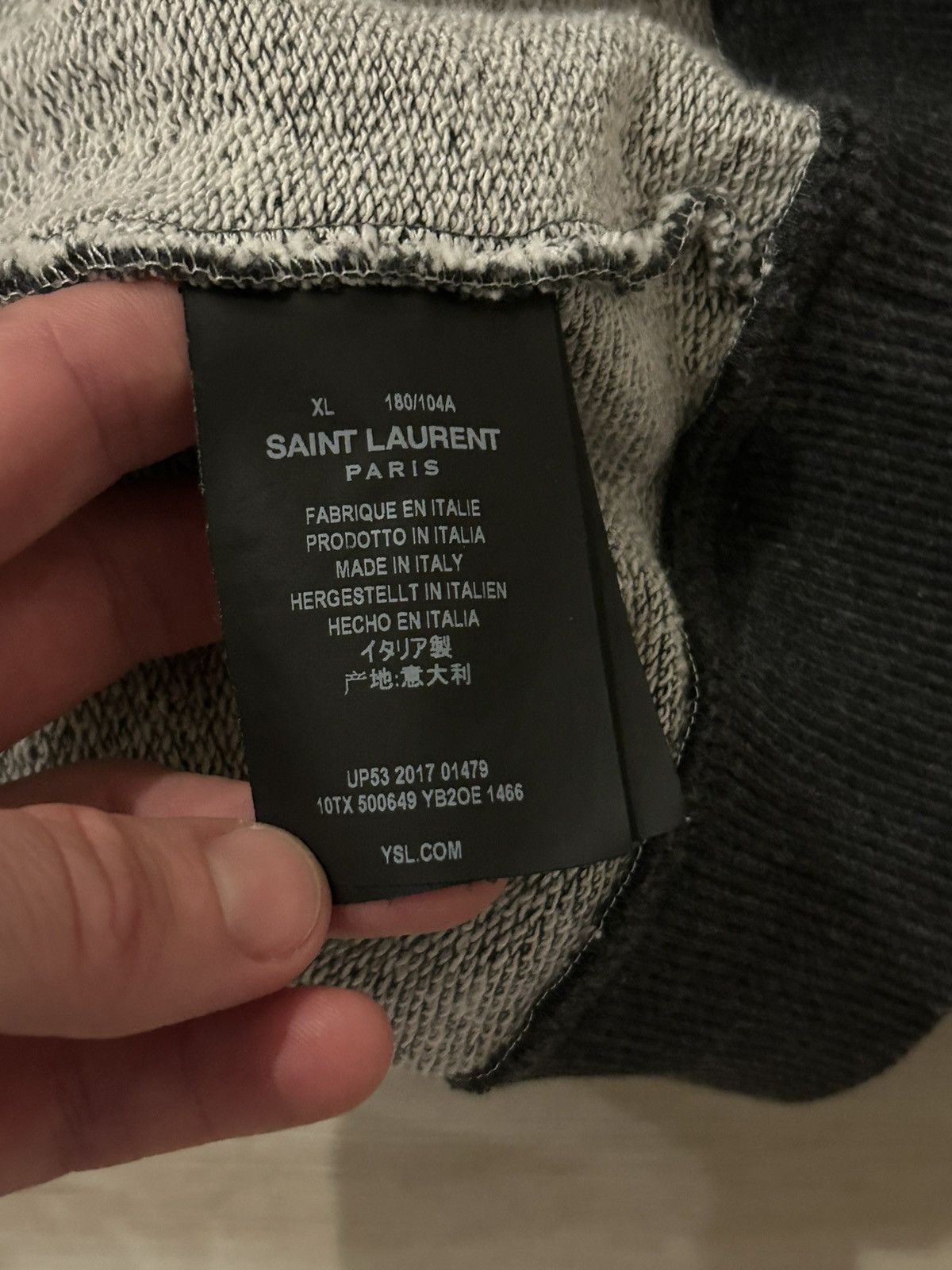 Saint Laurent Paris Saint Laurent Paris Lightning Bolt Crew Sweatshirt M L XL Size US XL / EU 56 / 4 - 4 Thumbnail