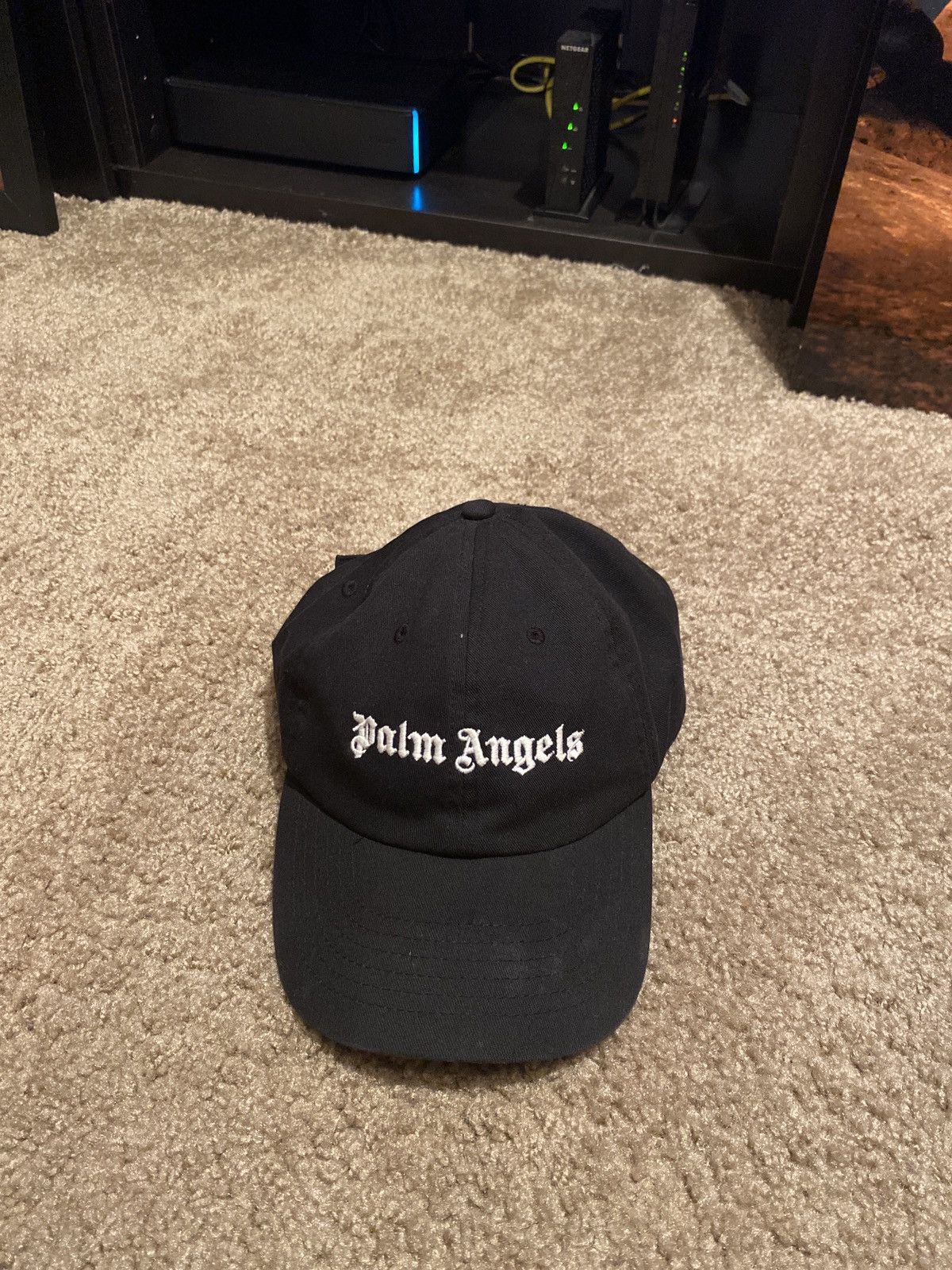 image of Palm Angels Hat in Black, Men's