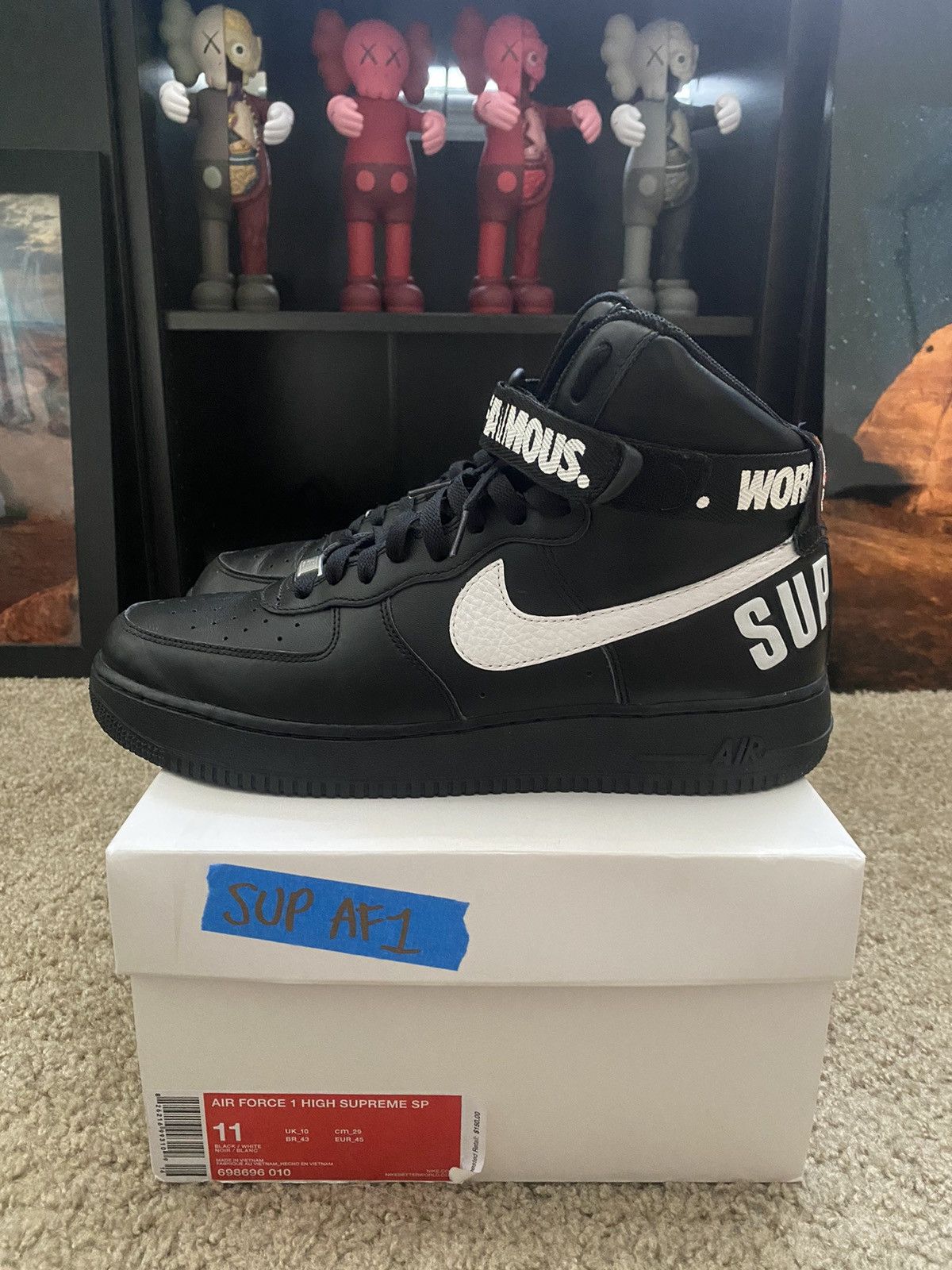 Supreme af1 world famous discount
