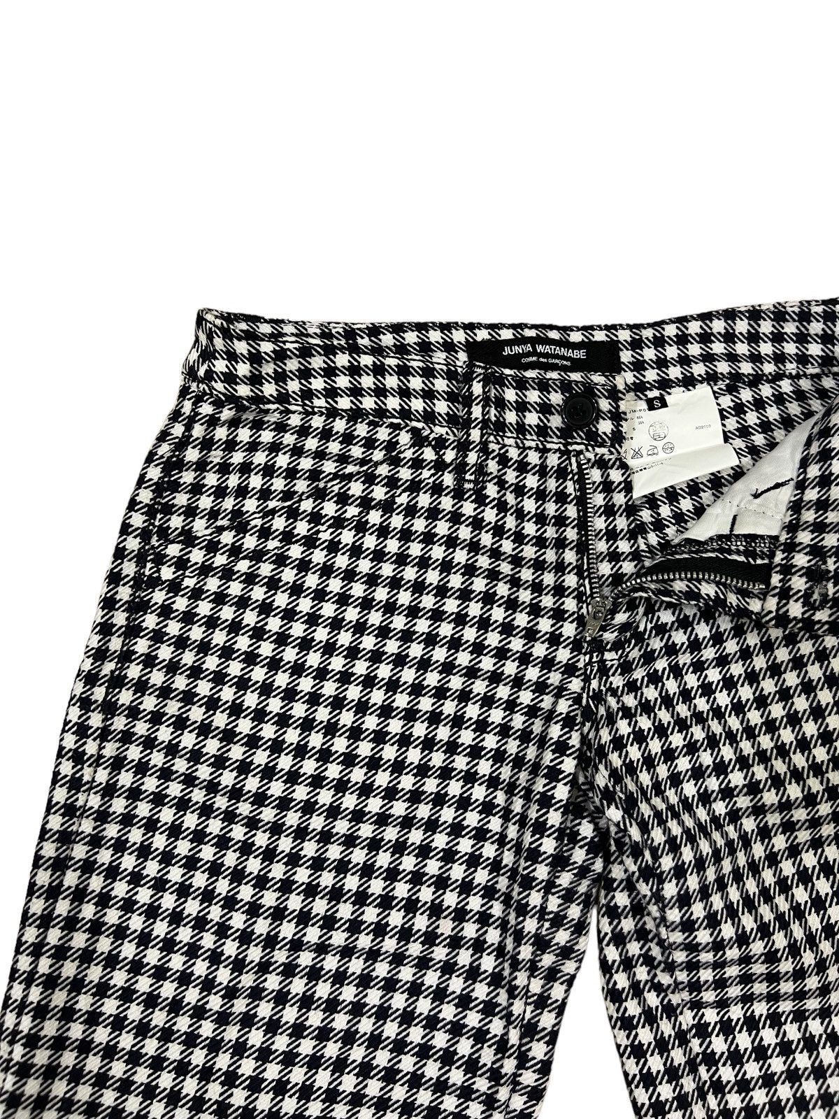 Junya Watanabe ARCHIVE🔥FW03 Junya Watanabe Small Check Baggy Flare Pants Size US 28 / EU 44 - 1 Thumbnail