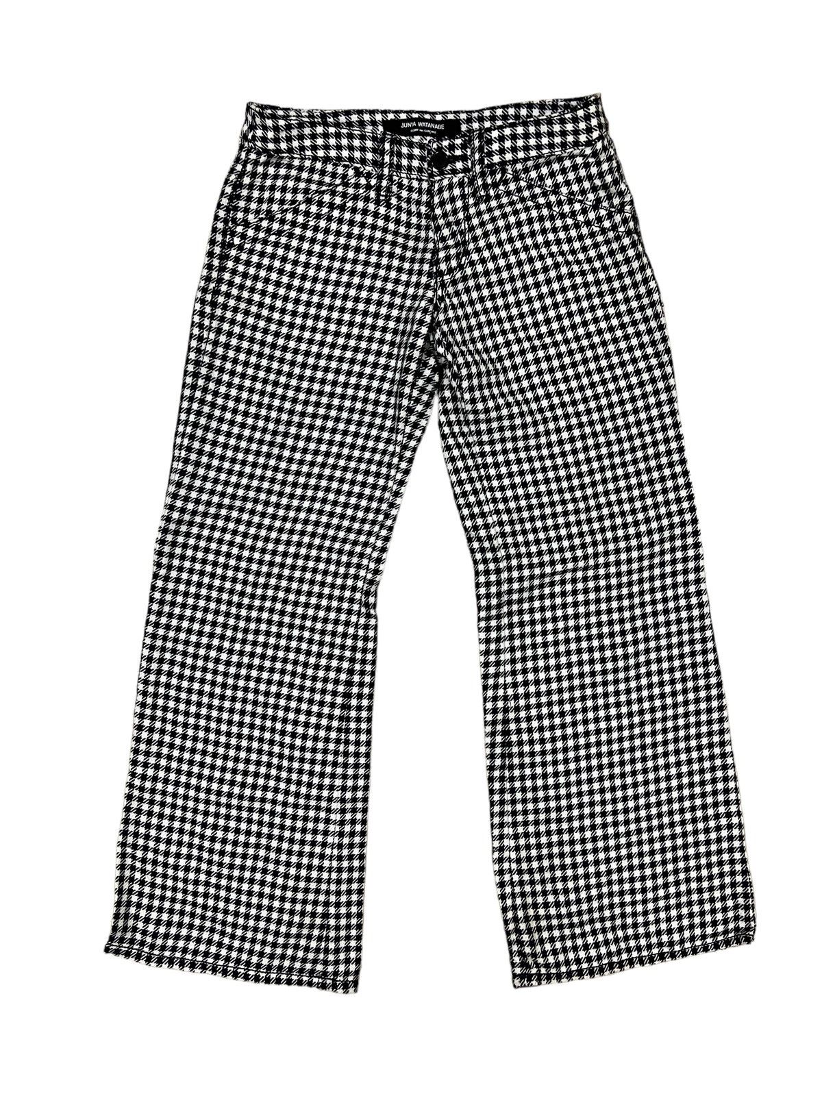 Junya Watanabe ARCHIVE🔥FW03 Junya Watanabe Small Check Baggy Flare Pants Size US 28 / EU 44 - 3 Thumbnail