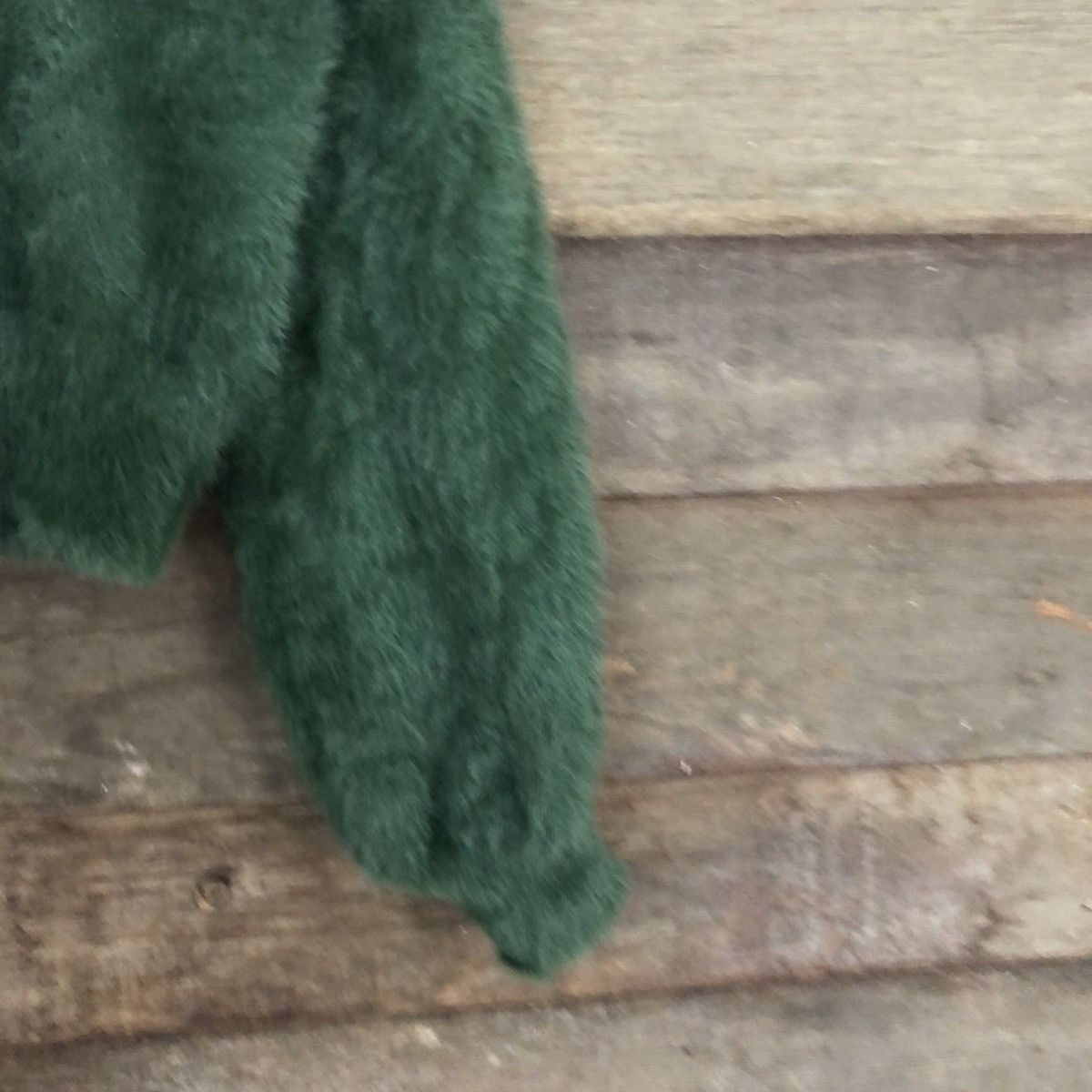 Japanese Brand DLL Dazzlin Green Mohair Shag Shaggy Knitwear #c1113 Size M / US 6-8 / IT 42-44 - 4 Thumbnail