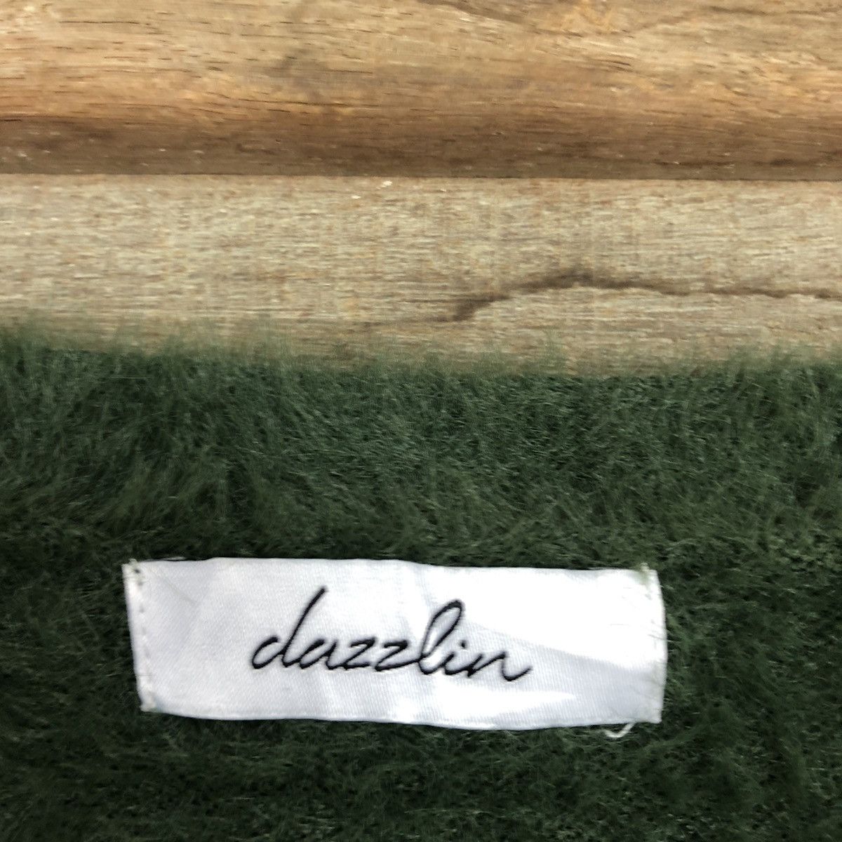 Japanese Brand DLL Dazzlin Green Mohair Shag Shaggy Knitwear #c1113 Size M / US 6-8 / IT 42-44 - 10 Thumbnail