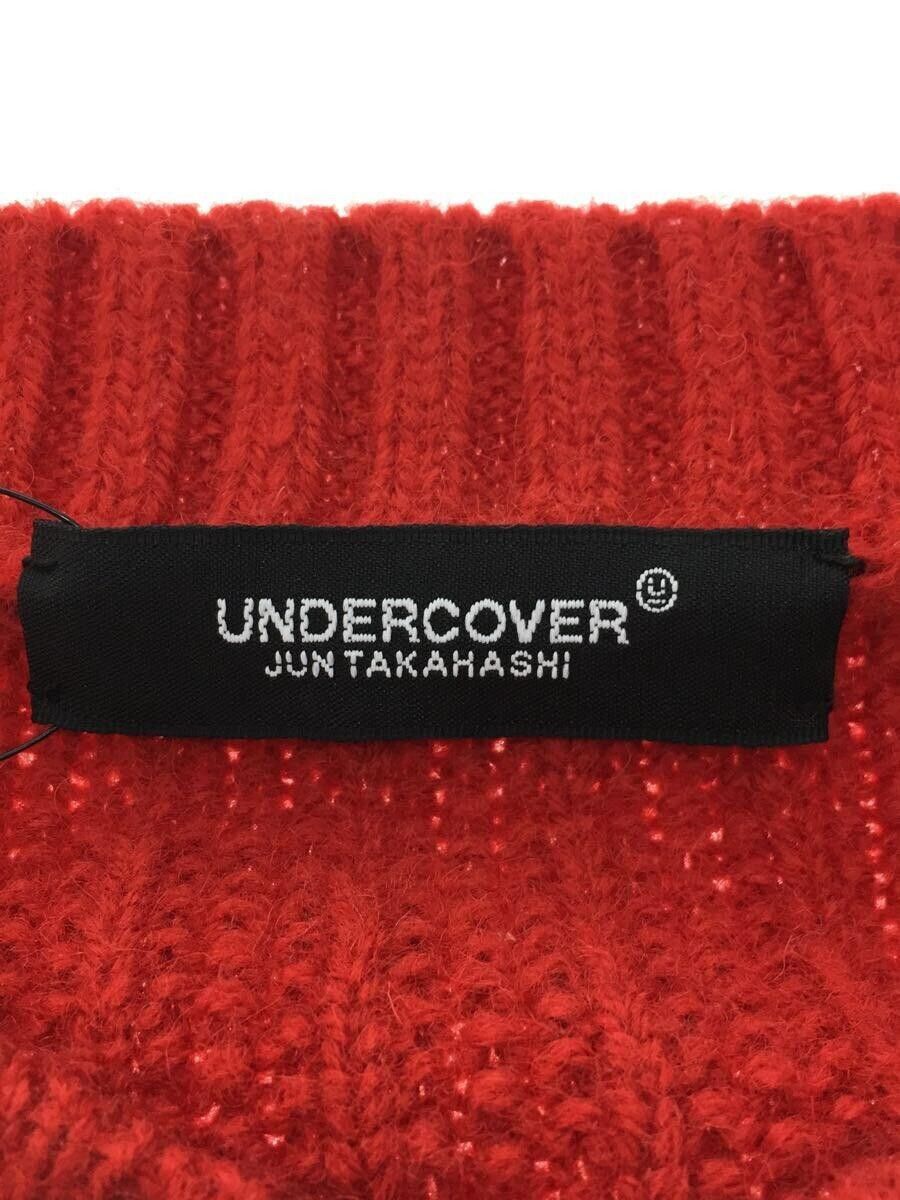 Undercover Cropped Collegiate V Neck Wool Knit Sweater Size US L / EU 52-54 / 3 - 3 Thumbnail