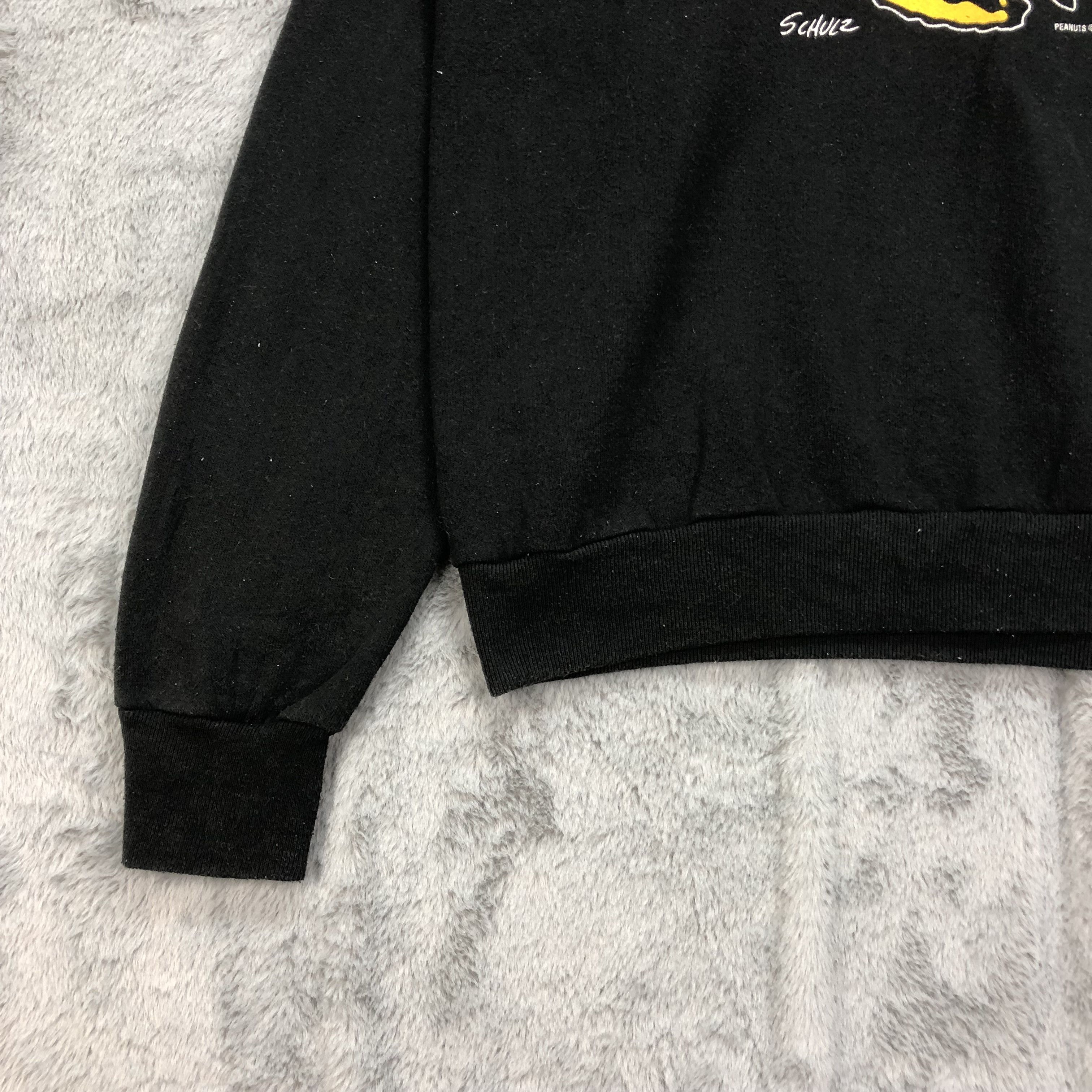 Peanuts Rare Peanuts Schulz Mirror Print Sweatshirts #4542-158 Size US L / EU 52-54 / 3 - 6 Thumbnail