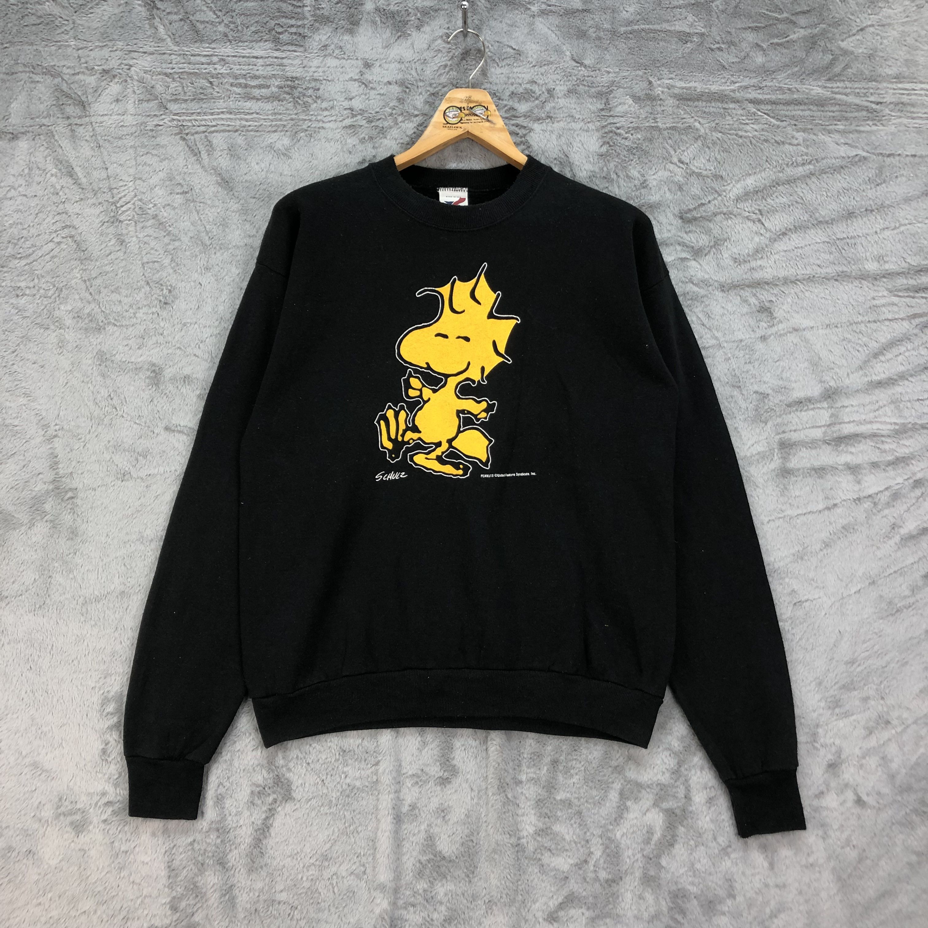 Peanuts Rare Peanuts Schulz Mirror Print Sweatshirts #4542-158 Size US L / EU 52-54 / 3 - 1 Thumbnail