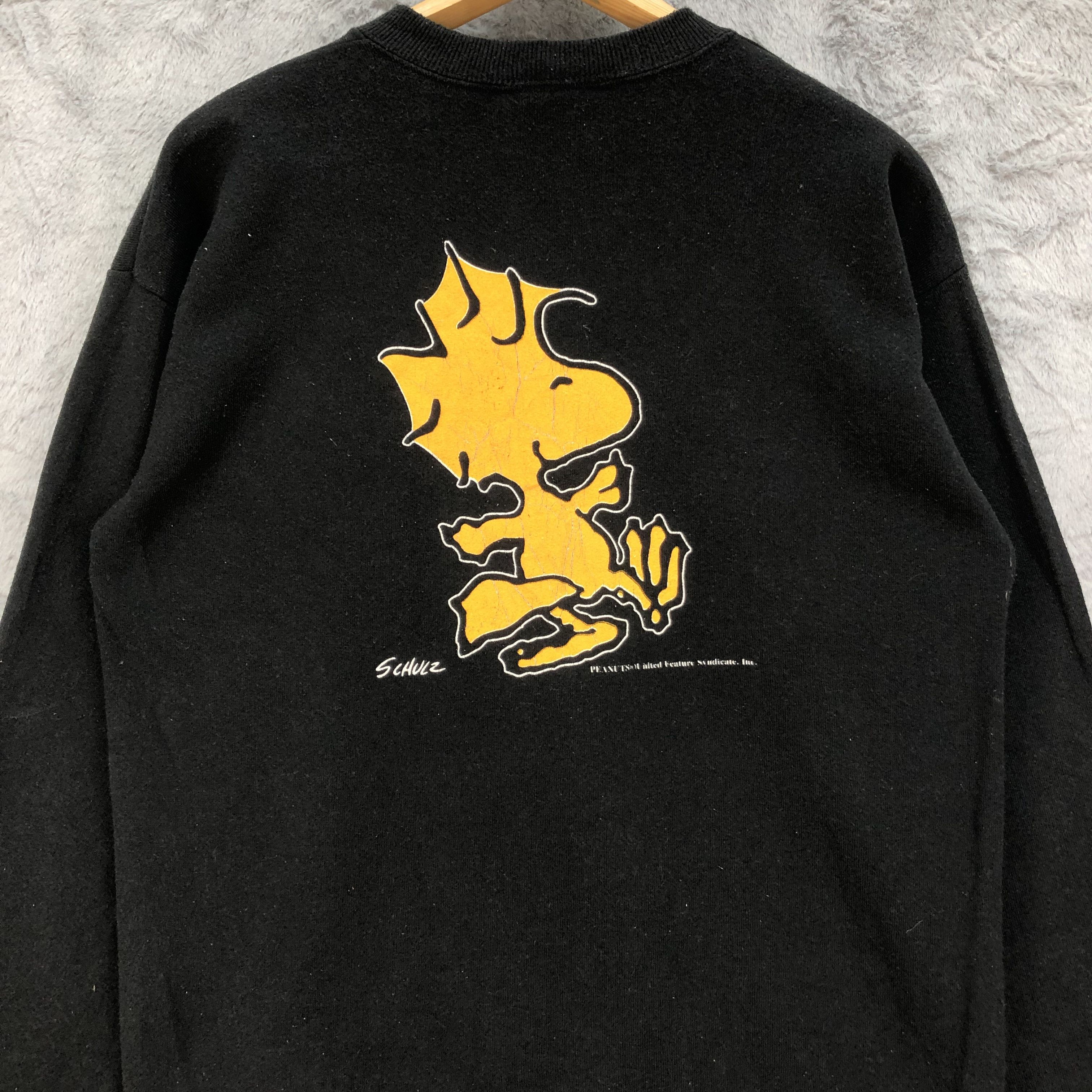 Peanuts Rare Peanuts Schulz Mirror Print Sweatshirts #4542-158 Size US L / EU 52-54 / 3 - 11 Thumbnail