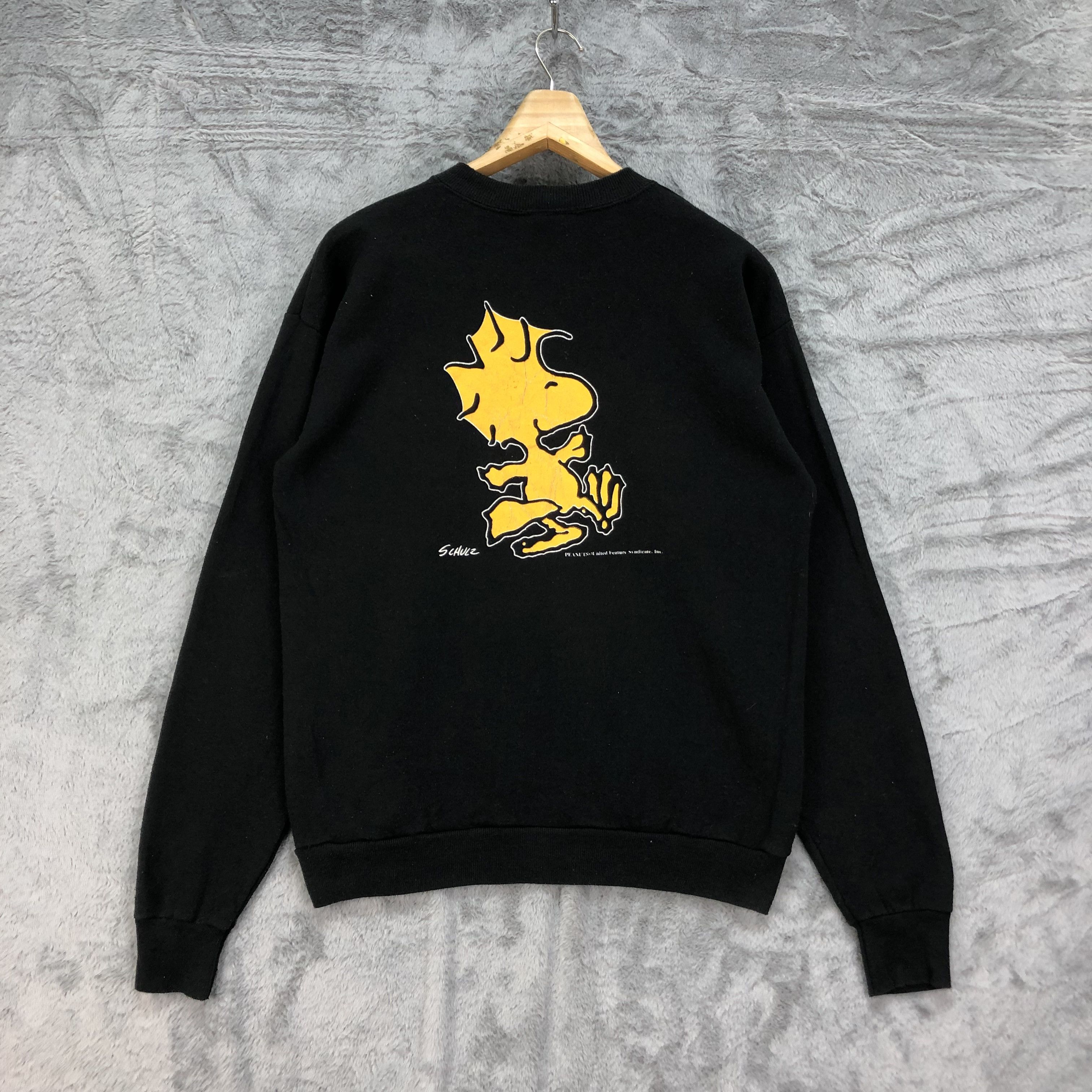 Peanuts Rare Peanuts Schulz Mirror Print Sweatshirts #4542-158 Size US L / EU 52-54 / 3 - 10 Thumbnail