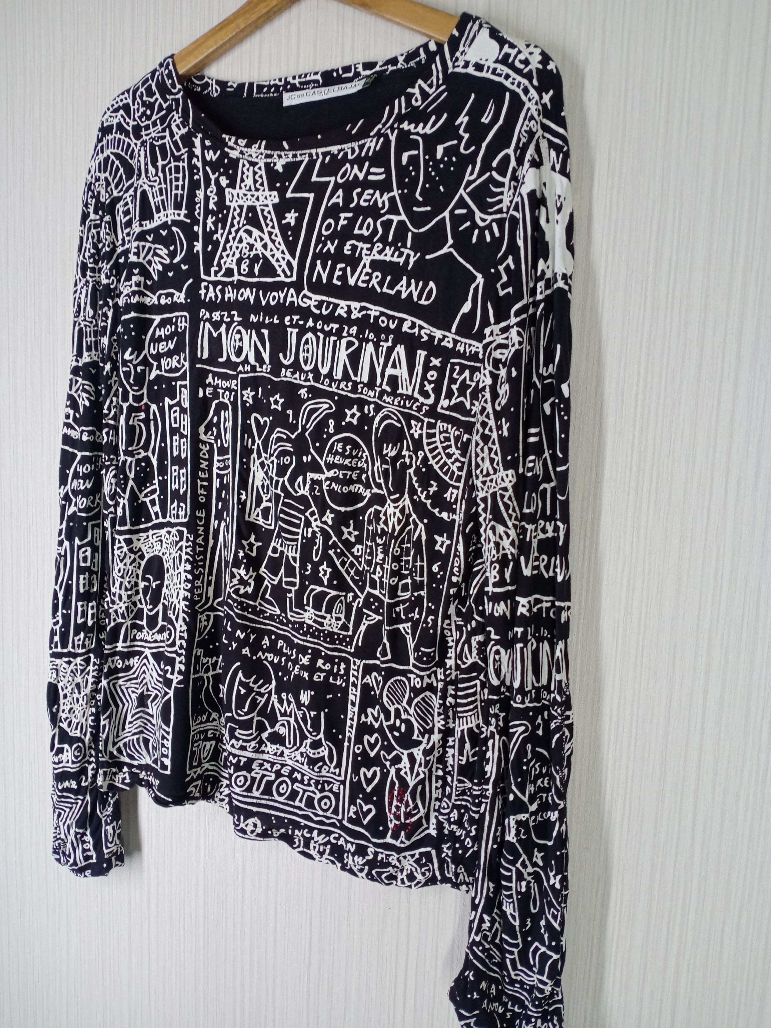 Jean Charles De Castelbajac Rare JC De Castelbajac Paris Full Print Art Tshirt Size US M / EU 48-50 / 2 - 4 Thumbnail