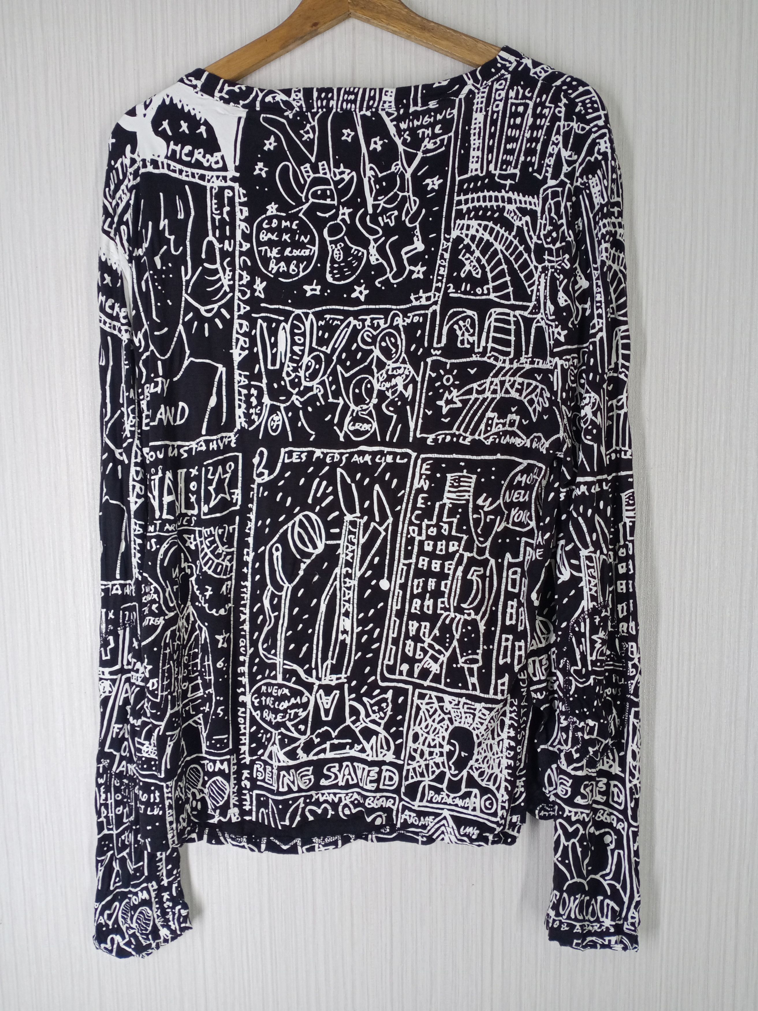 Jean Charles De Castelbajac Rare JC De Castelbajac Paris Full Print Art Tshirt Size US M / EU 48-50 / 2 - 2 Thumbnail
