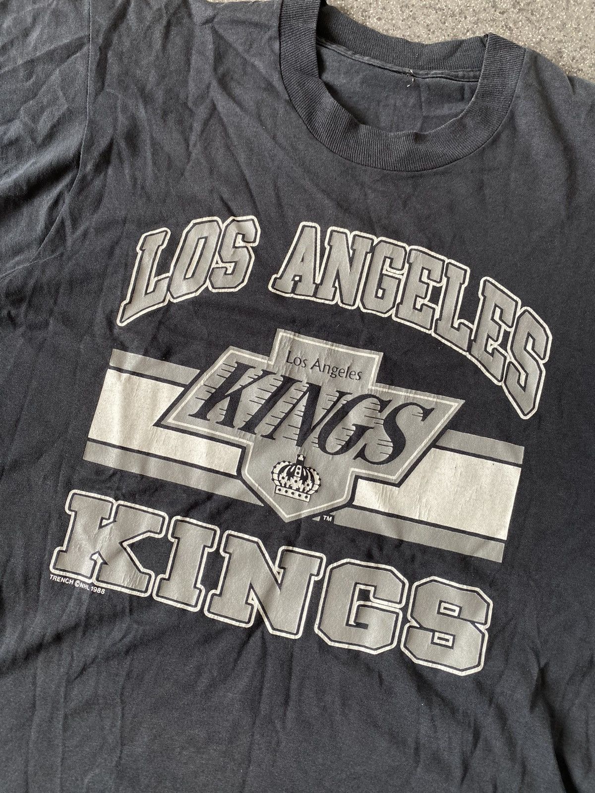 NHL × Vintage Vintage Los Angeles King 1988 Year T-Shirt Size US M / EU 48-50 / 2 - 2 Thumbnail