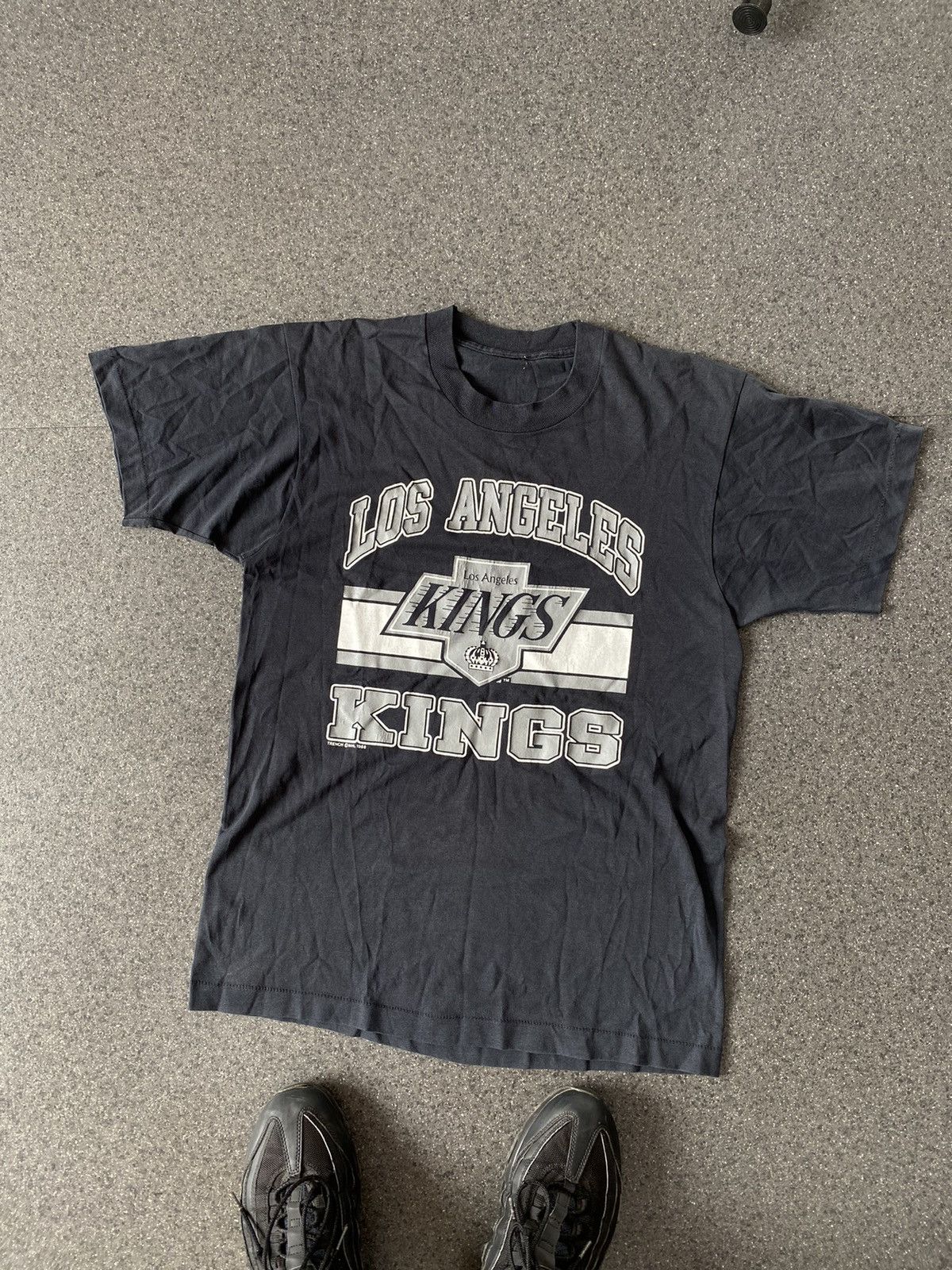 NHL × Vintage Vintage Los Angeles King 1988 Year T-Shirt Size US M / EU 48-50 / 2 - 1 Thumbnail