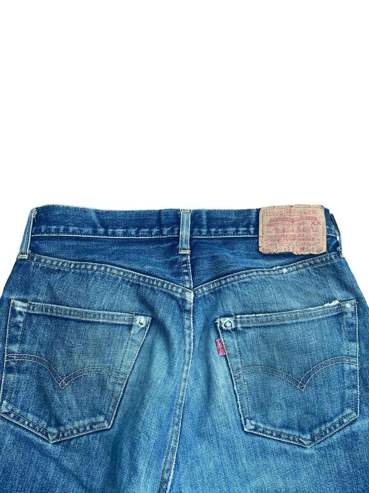 Levi's Vintage 1998 Levis 501 XX E Distresed & Rework Size US 31 - 10 Thumbnail