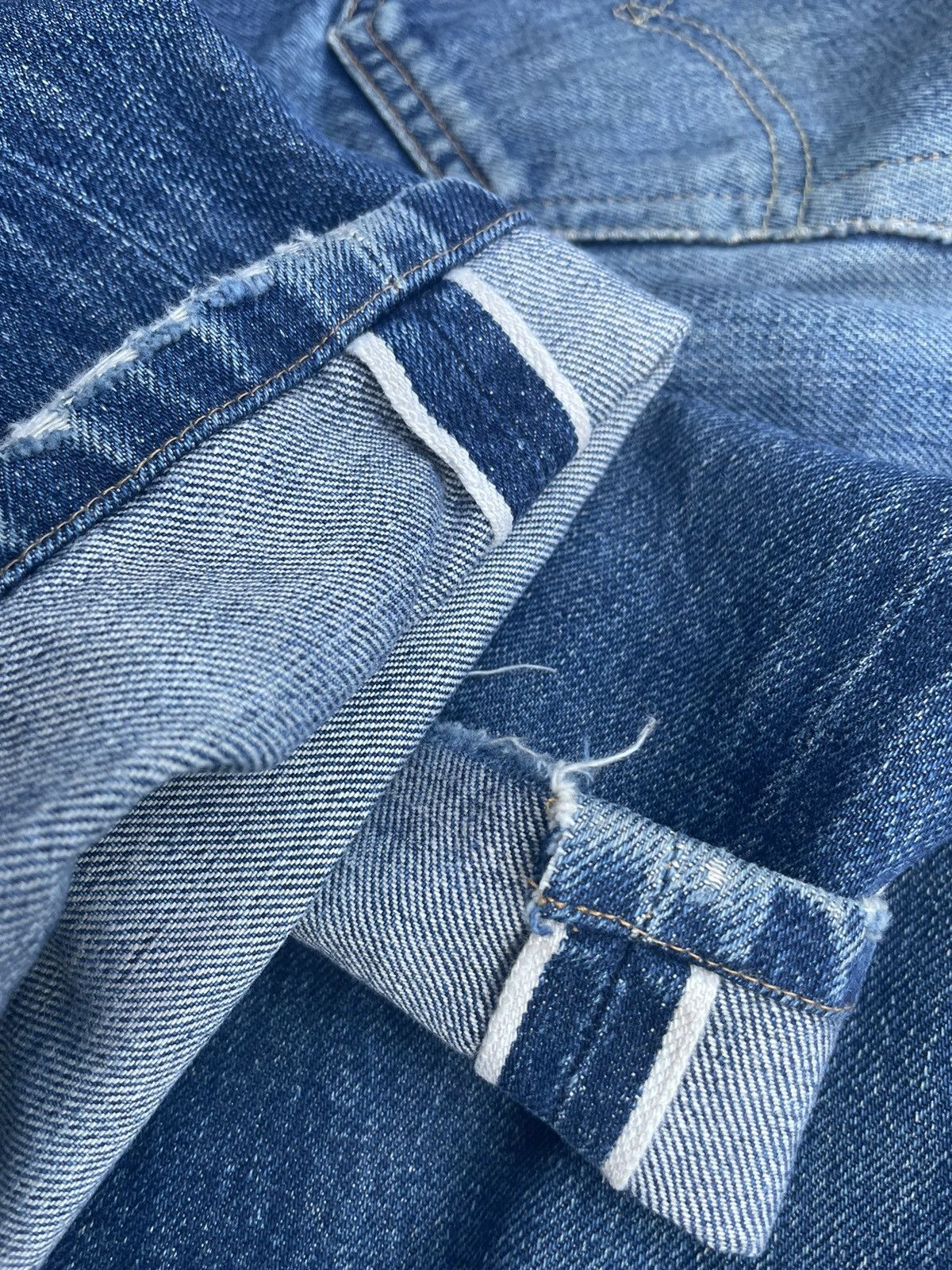 Levi's Vintage 1998 Levis 501 XX E Distresed & Rework Size US 31 - 12 Thumbnail