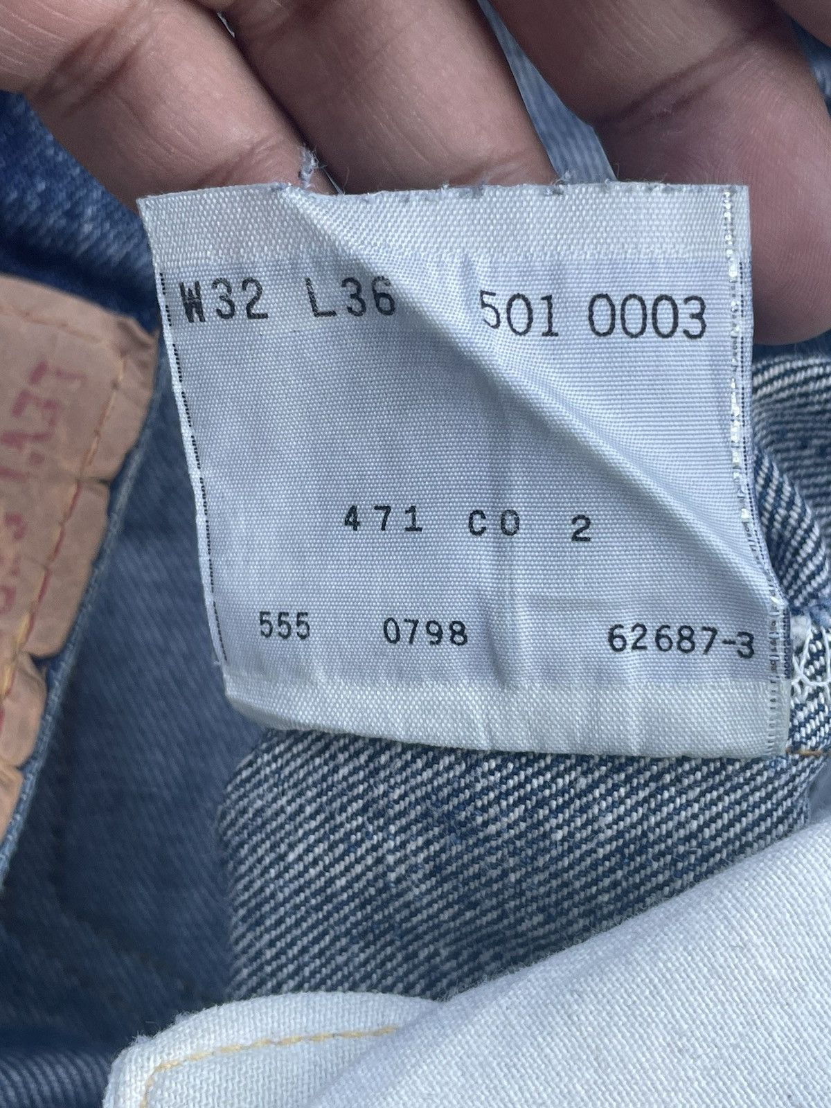 Levi's Vintage 1998 Levis 501 XX E Distresed & Rework Size US 31 - 17 Thumbnail
