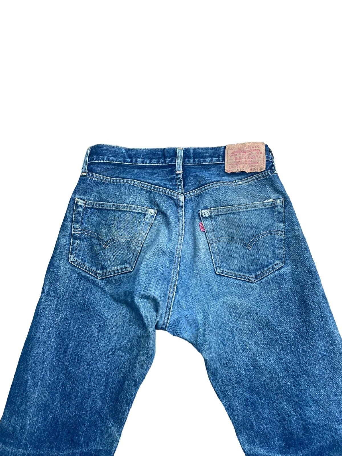 Levi's Vintage 1998 Levis 501 XX E Distresed & Rework Size US 31 - 8 Thumbnail