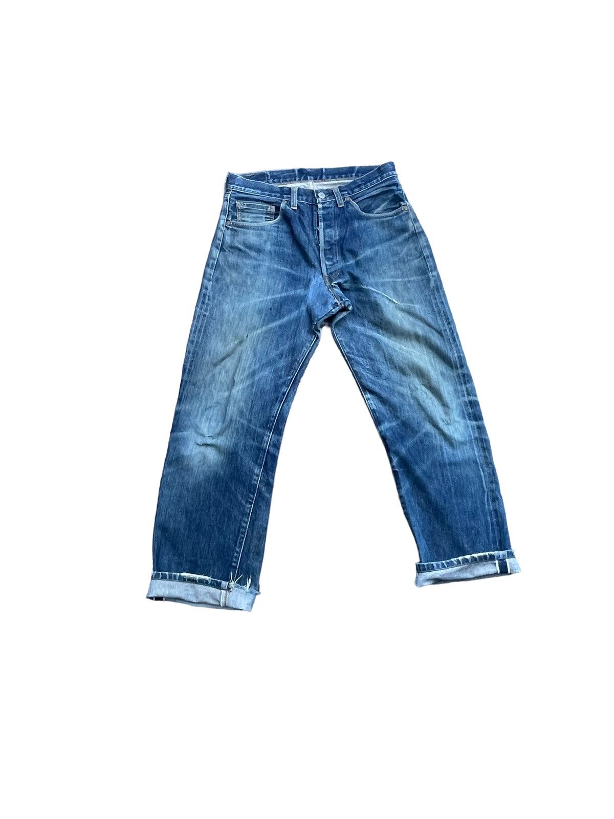 image of Distressed Denim x Levis Vintage 1998 Levis 501 Xx E Distresed & Rework in Blue, Men's (Size 31)